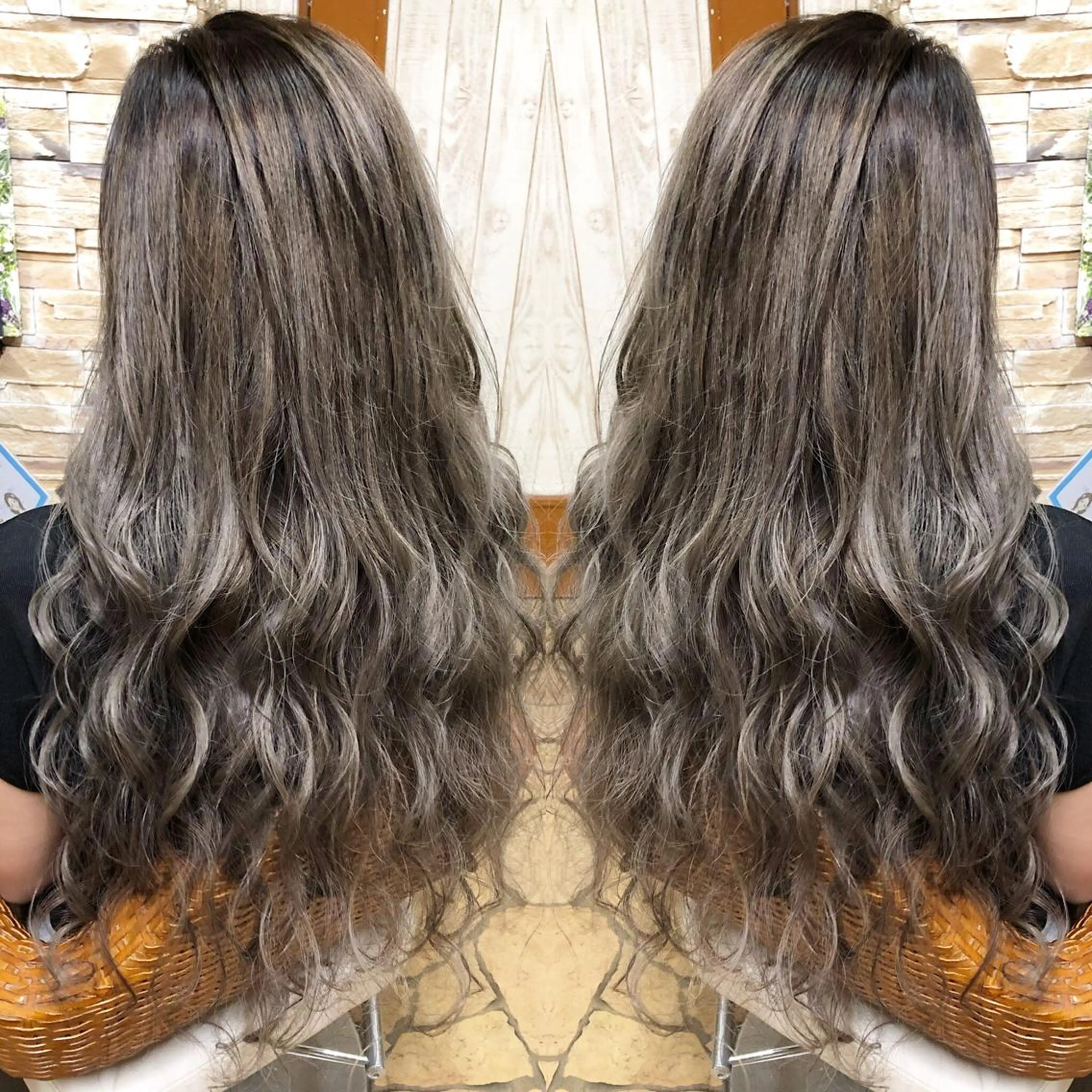 ロング カラー kr2s アメ村のヘアスタイル