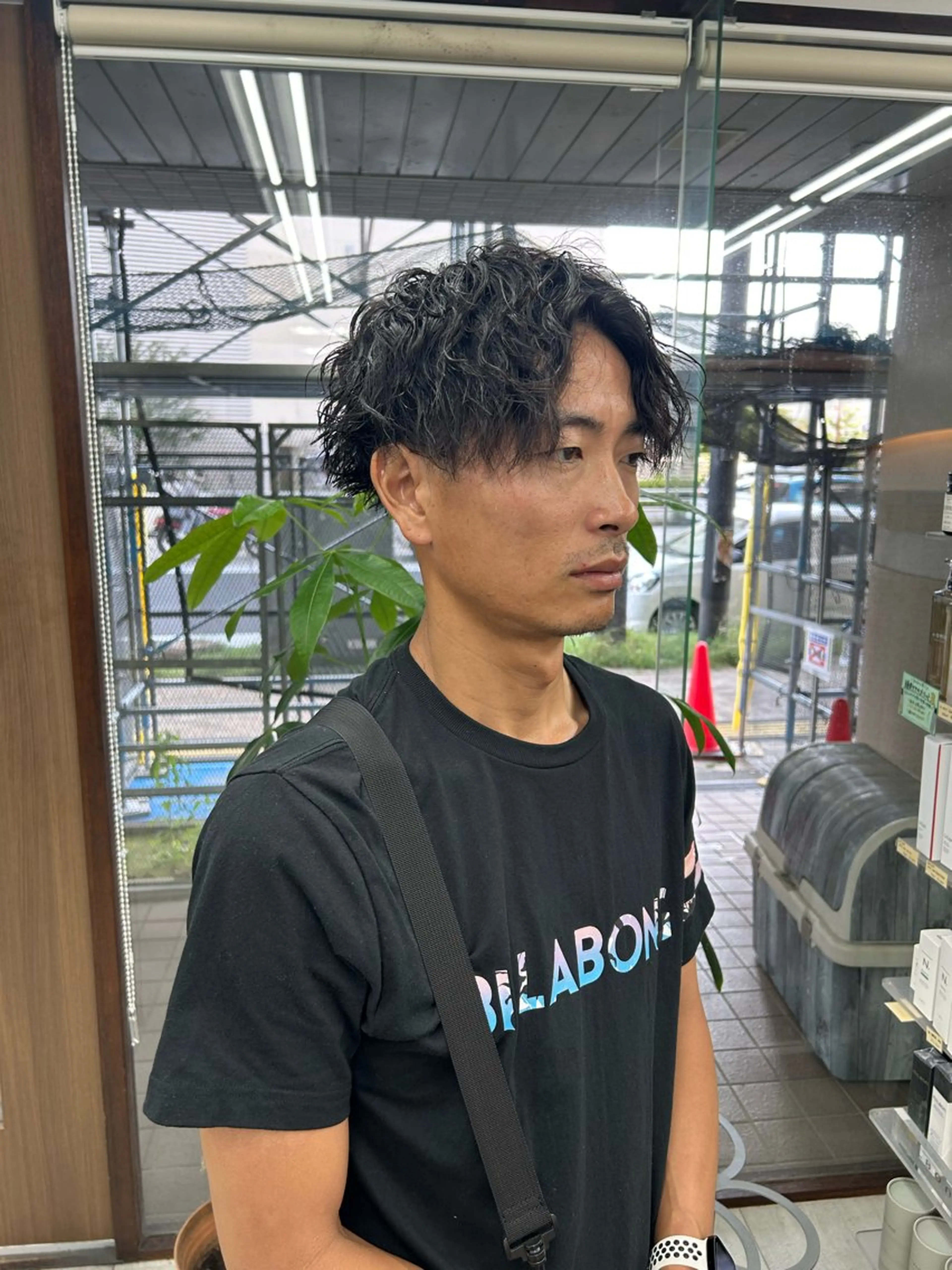 ショート パーマ メンズ センターパート メンズパーマの達人 /タカシマダイスケのヘアスタイル