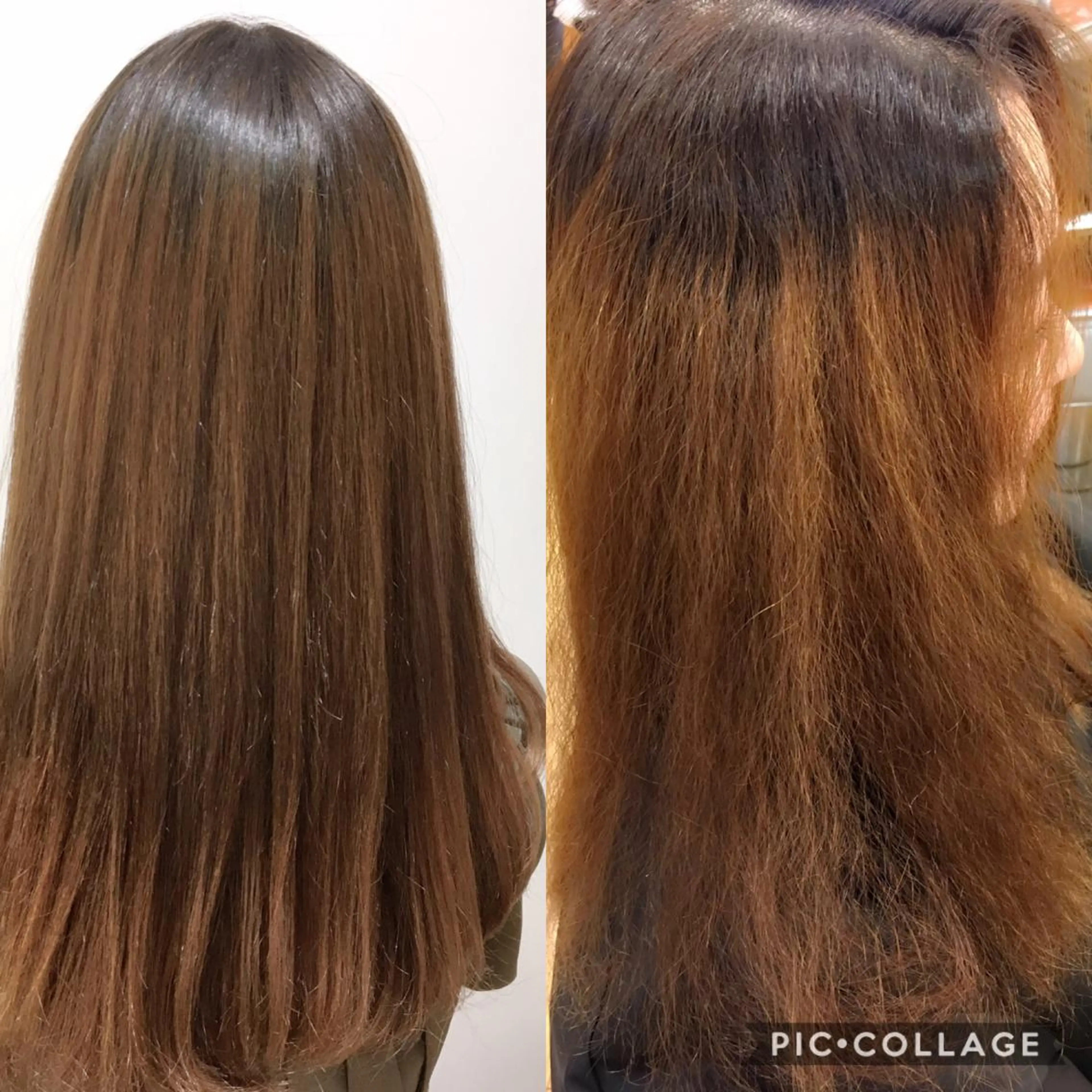 ロング パーマ 縮毛矯正 ブリーチ無しカラー 👑店長　平松　由のヘアスタイル