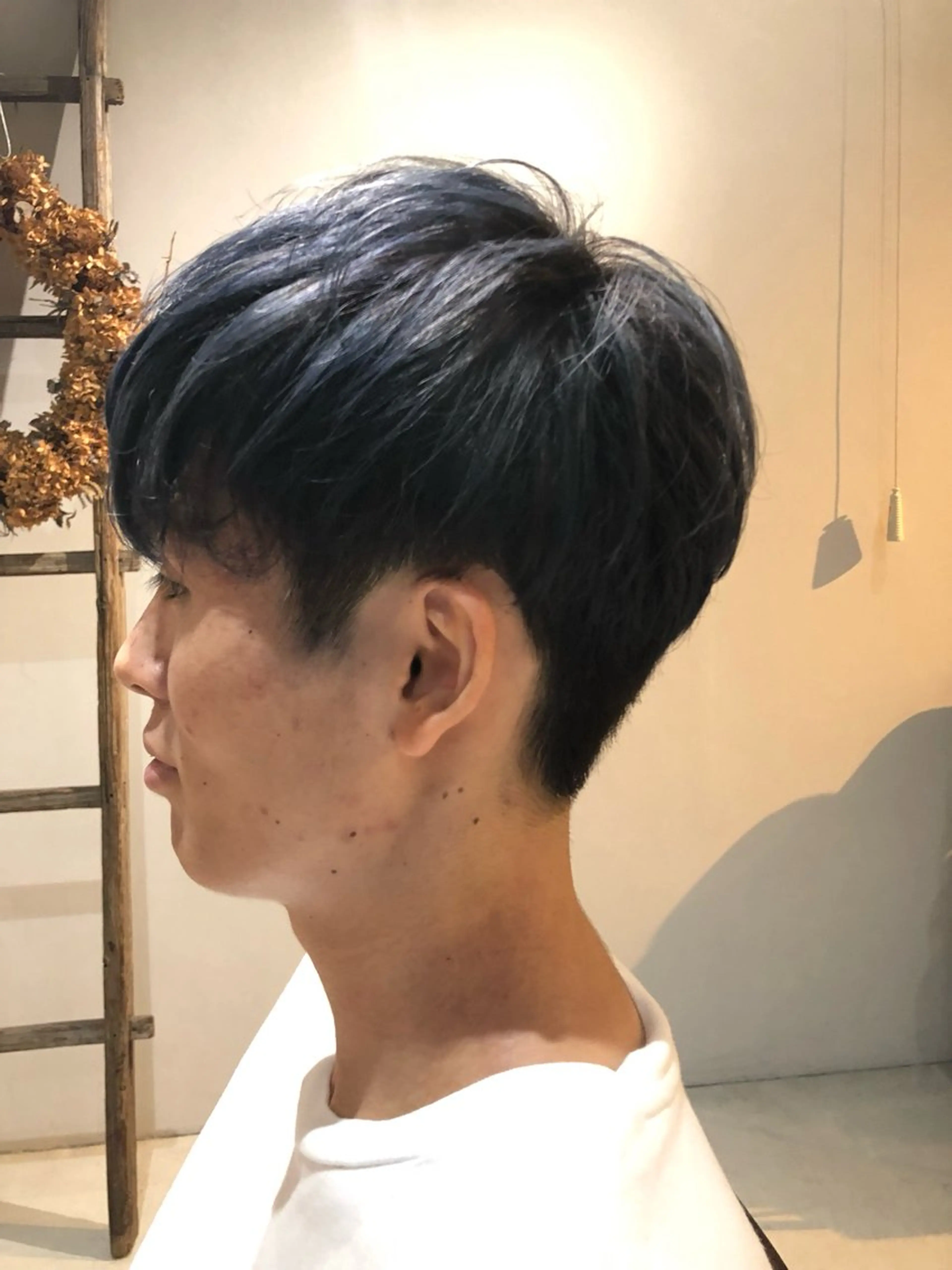 カラー ブルーカラー ネイビーカラー 竹内 えりこのヘアスタイル