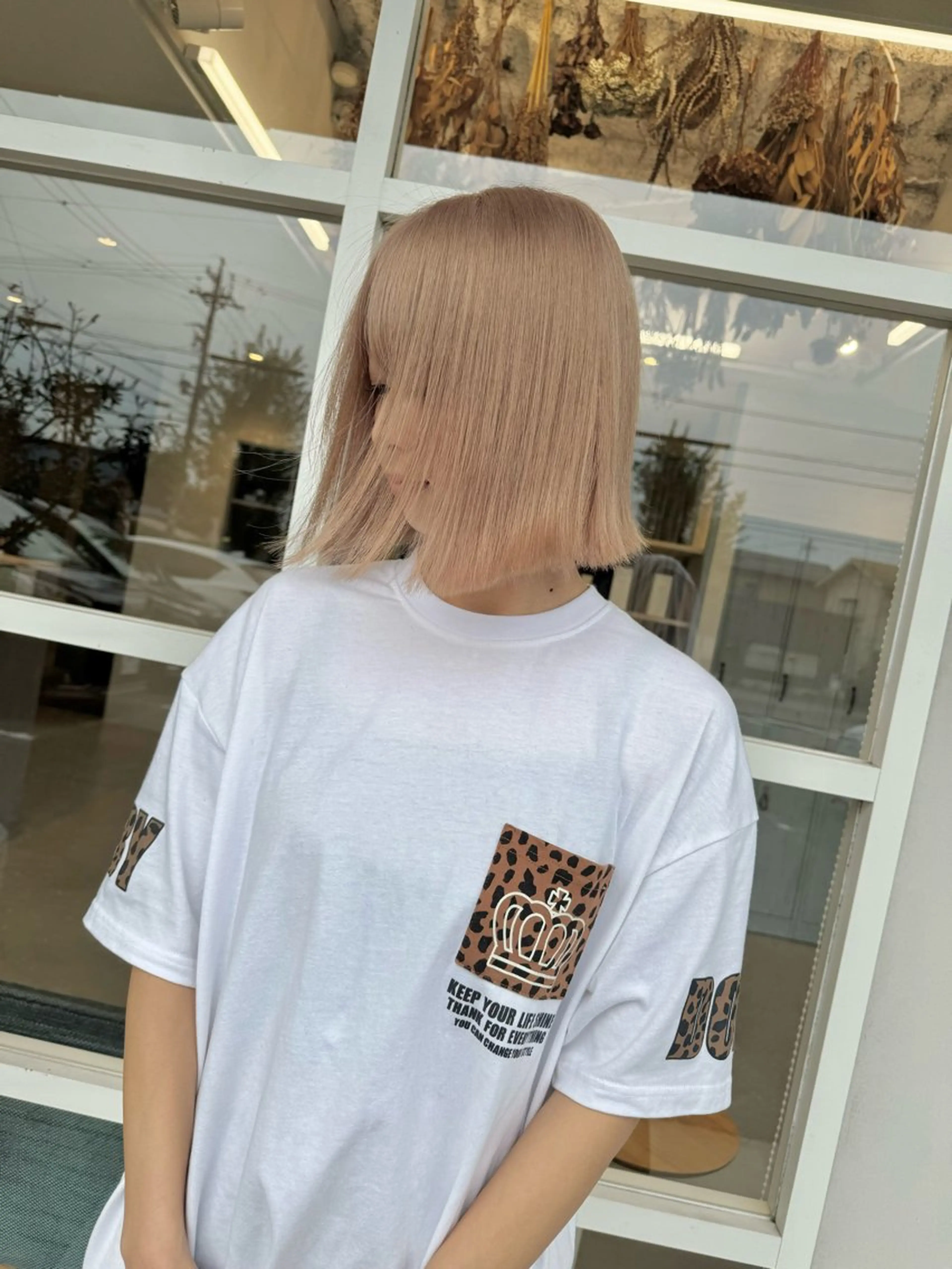 ショート カラー ヘアカラー ukyo/透明感 カラー/ハイライトのヘアスタイル