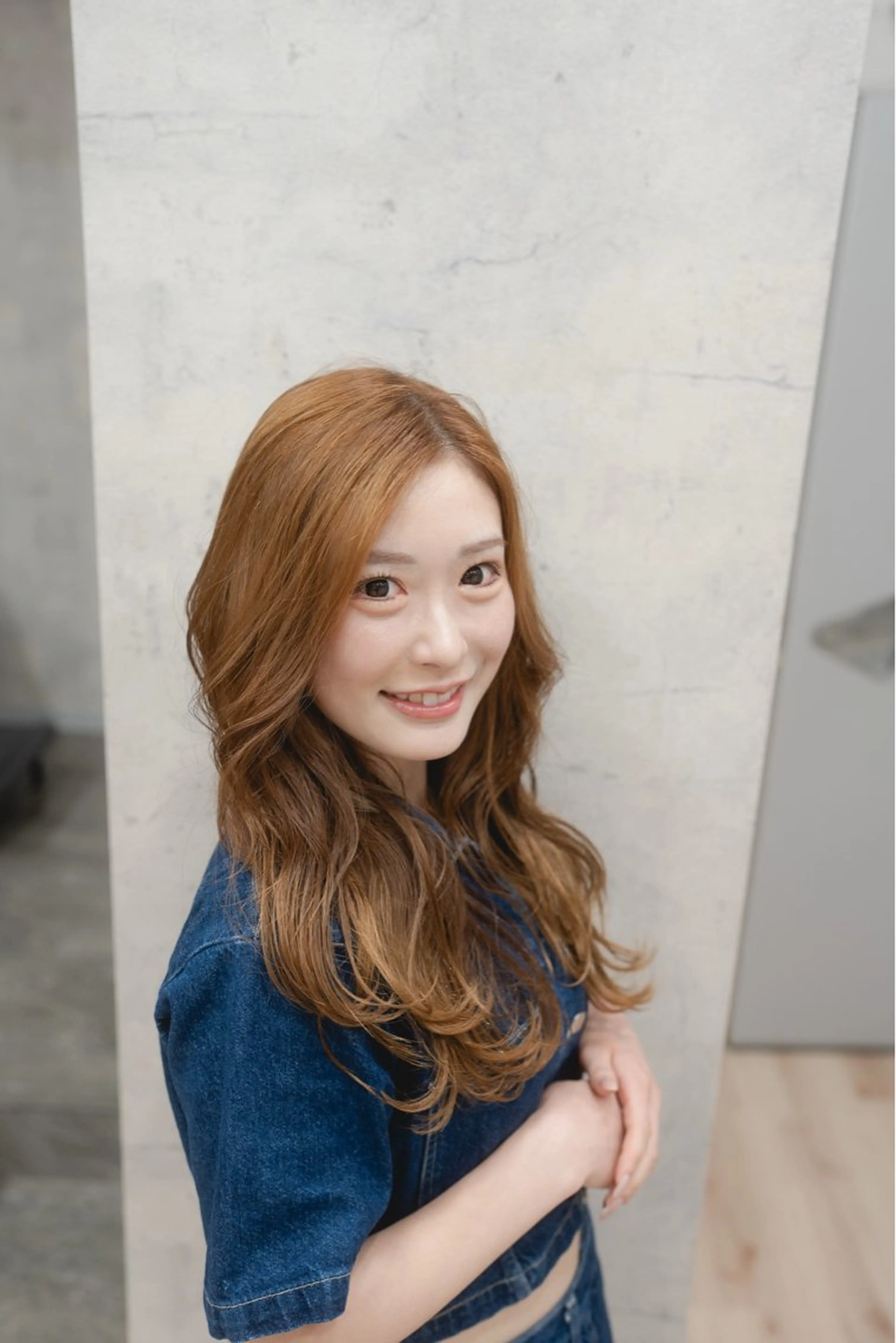 ロング 切りっぱなしボブ ロングレイヤー ボブ 顔まわりレイヤー 顔周りカット カット ヘアカラー トリートメント 髪質改善/縮毛矯正 カット/カラー/y.のヘアスタイル