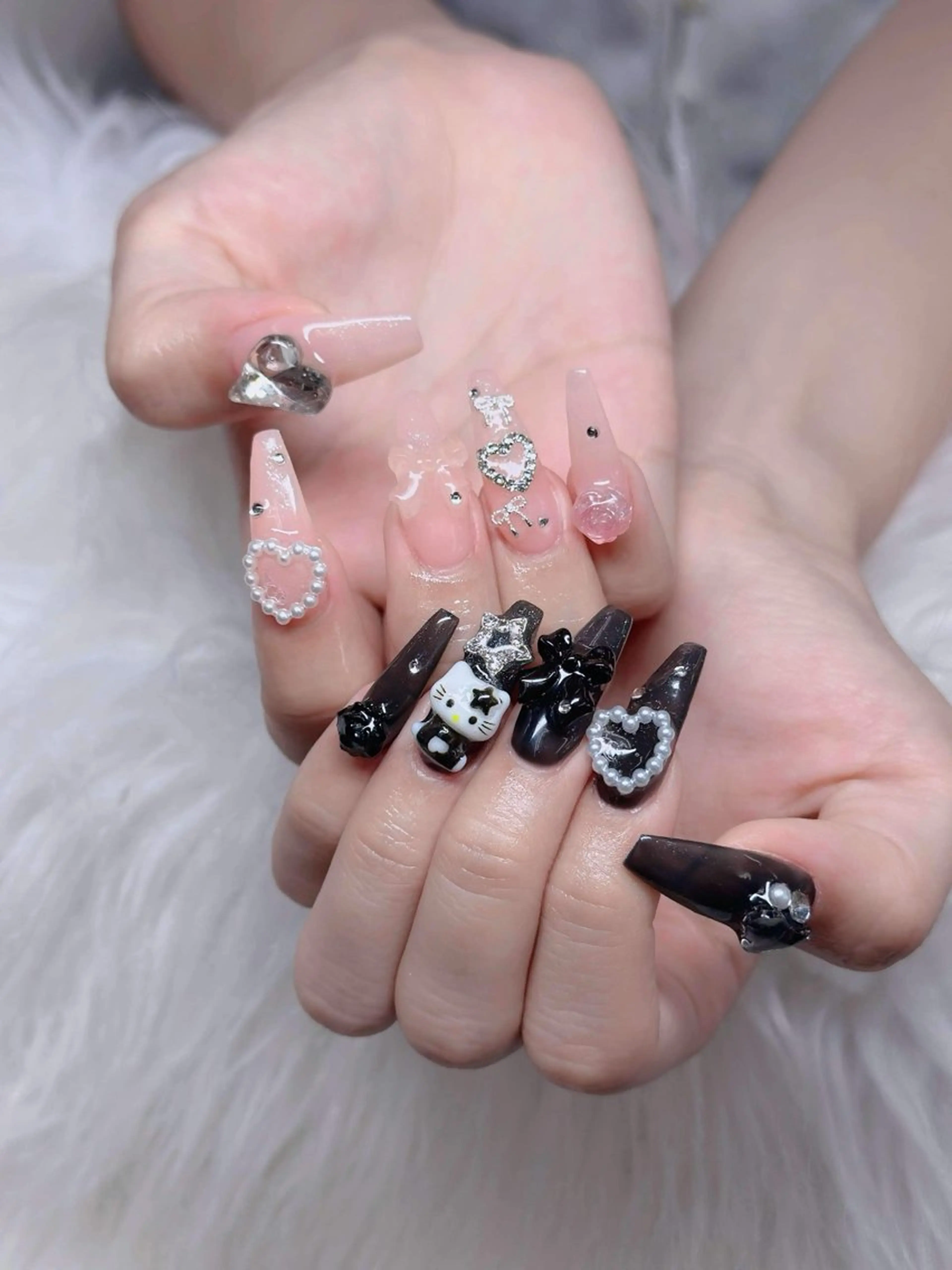 ネイル ジェルネイル 韓国ネイル マグネットネイル ネイルチップ 冬ネイル ハンドネイル Lenie Nailのネイルデザイン