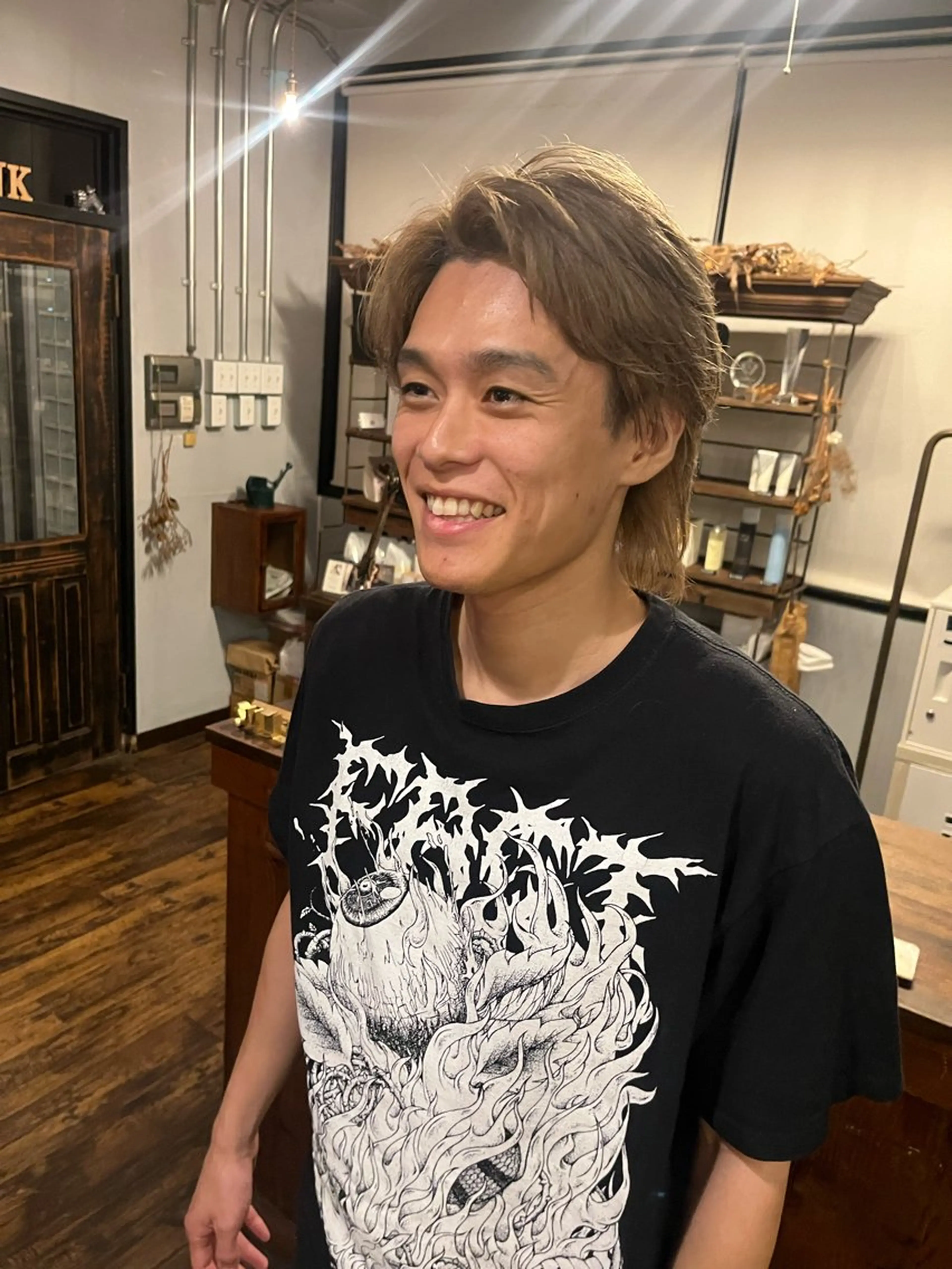 ショート メンズ メンズウルフカット ウルフカット GATE.所属・山下 明子のヘアスタイル