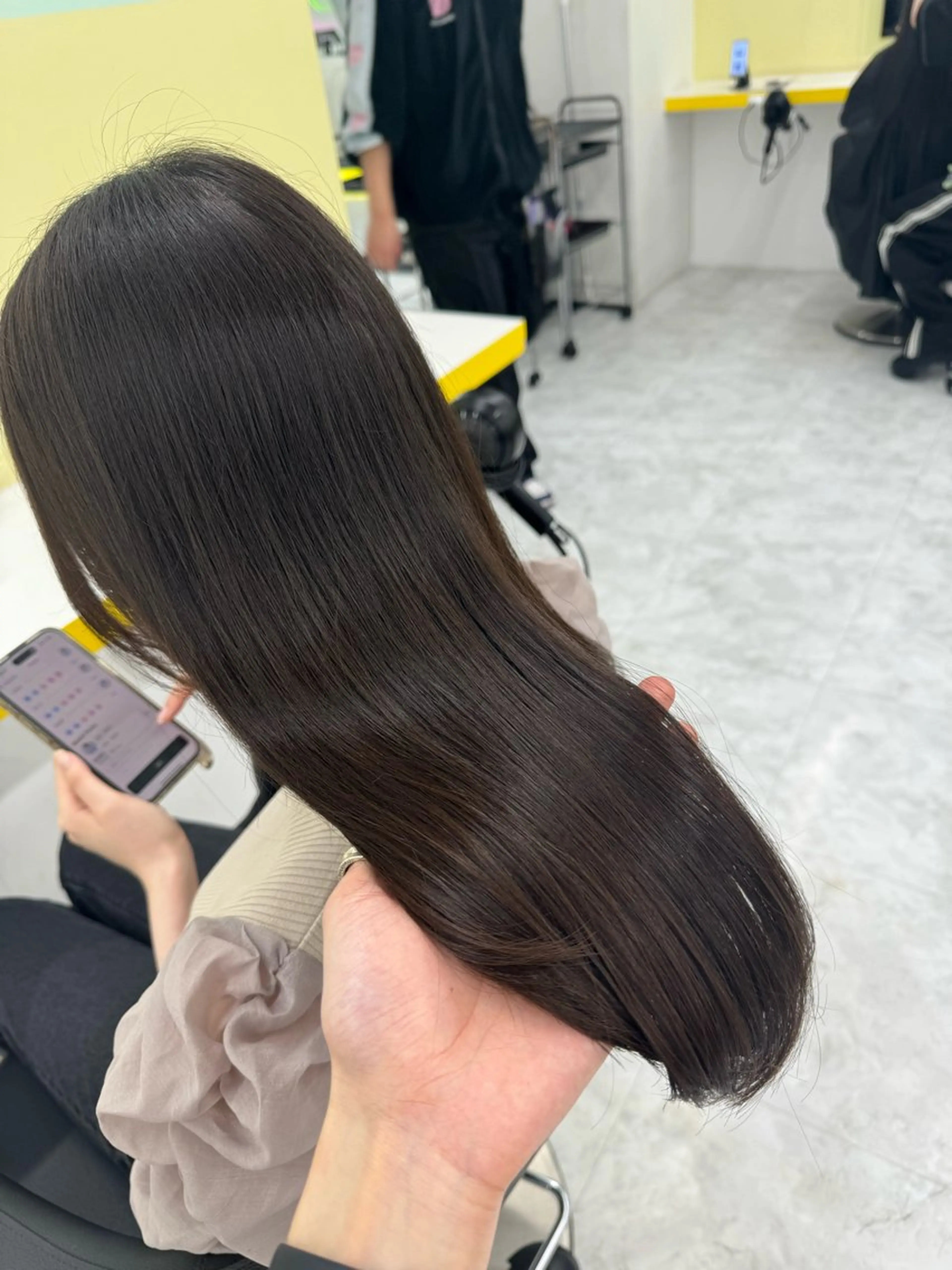 ロング カラー ヘアアレンジ カット ヘアカラー トリートメント 💕透明感暗髪💕 りくのヘアスタイル