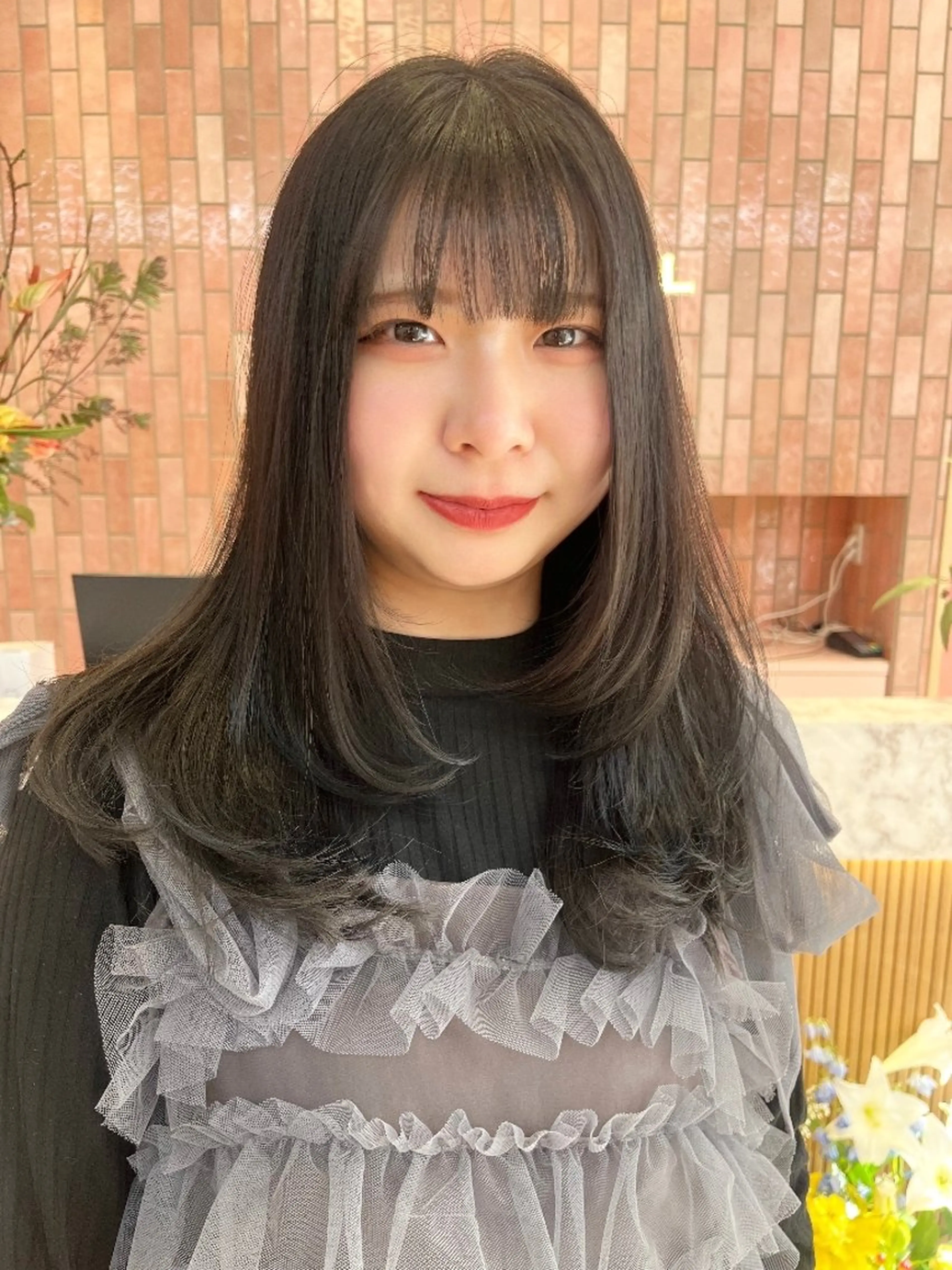 カラー ロング ブルーカラー メンズ ヘアメイク  ハイトーン キャロのヘアスタイル