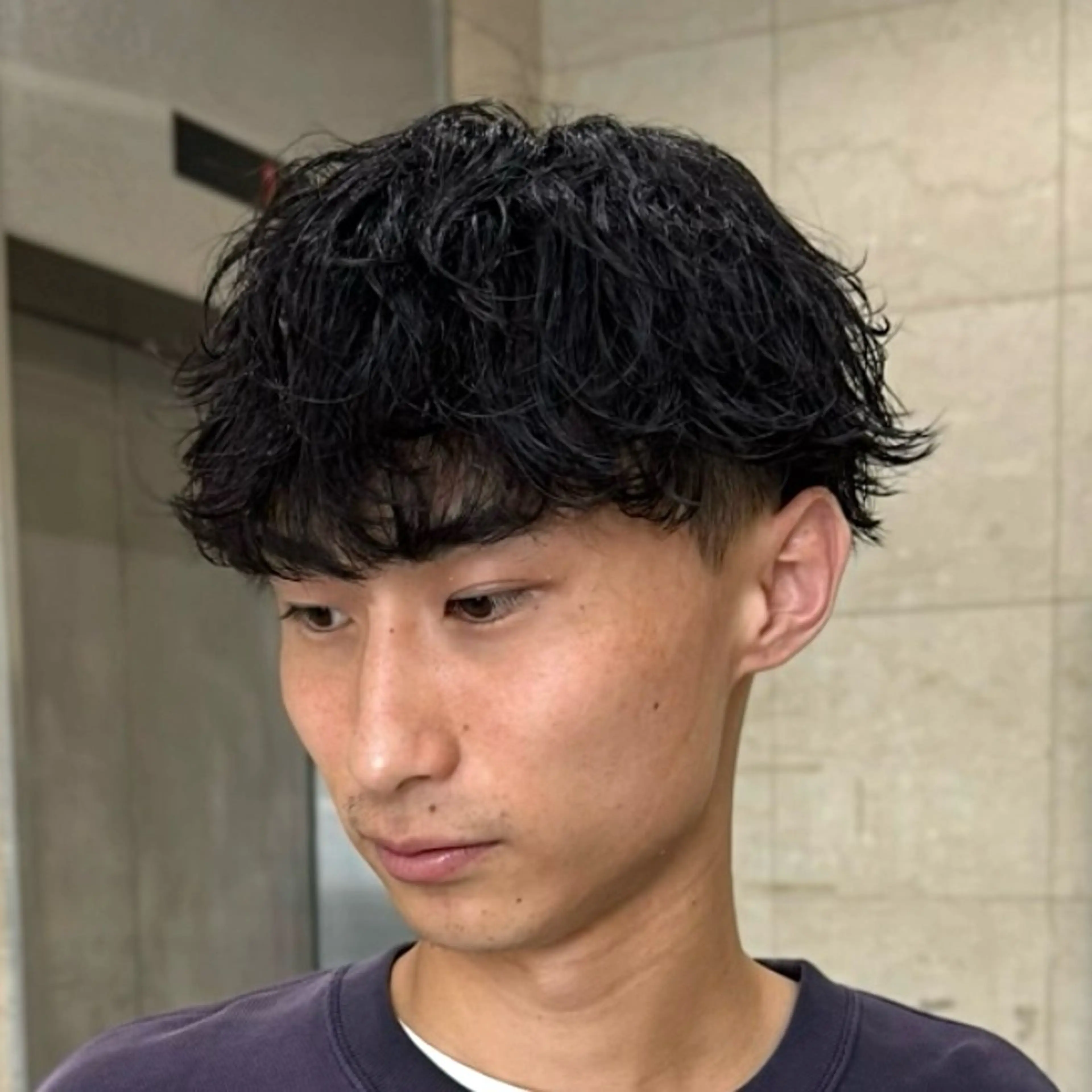 ショート パーマ メンズ マッシュ メンズパーマ 刈り上げ カット パーマ ヘッドスパ 金山駅前メンズパーマ 特化 COUNTERのヘアスタイル