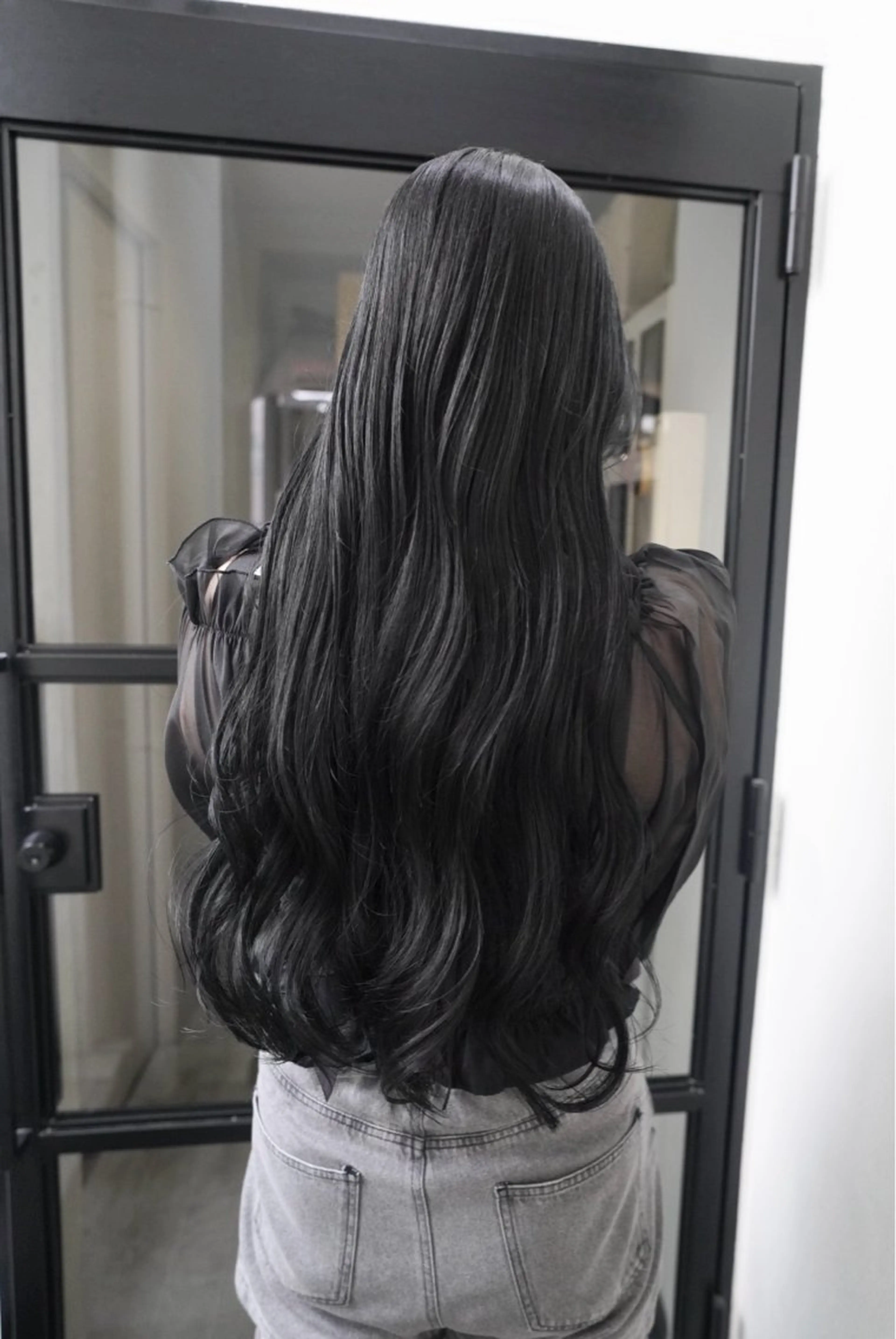 ロング カラー ヘアカラー 堀 愛深のヘアスタイル