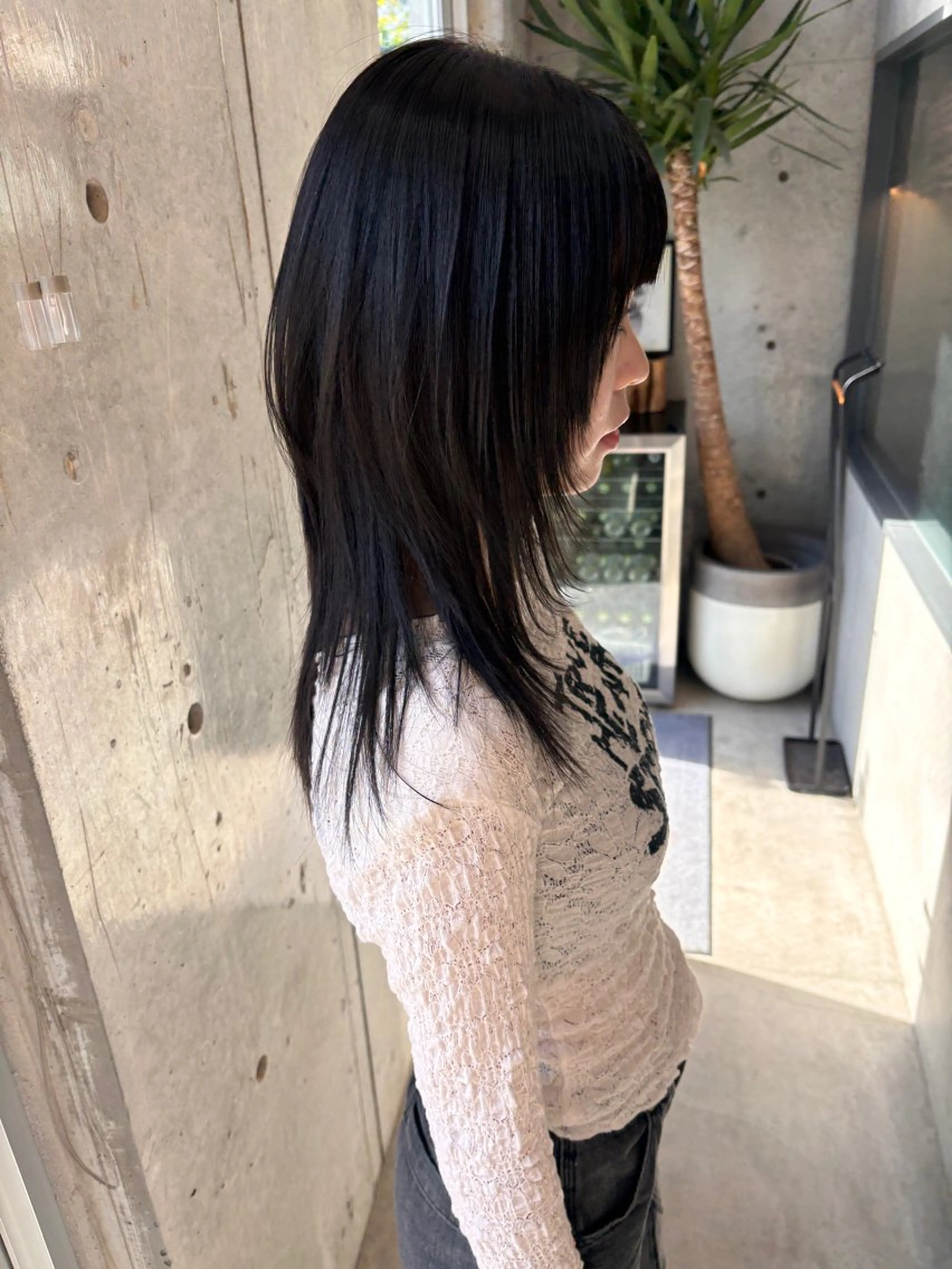 セミロング ハッシュカット カット yuuna/ レイヤーカット🎀のヘアスタイル