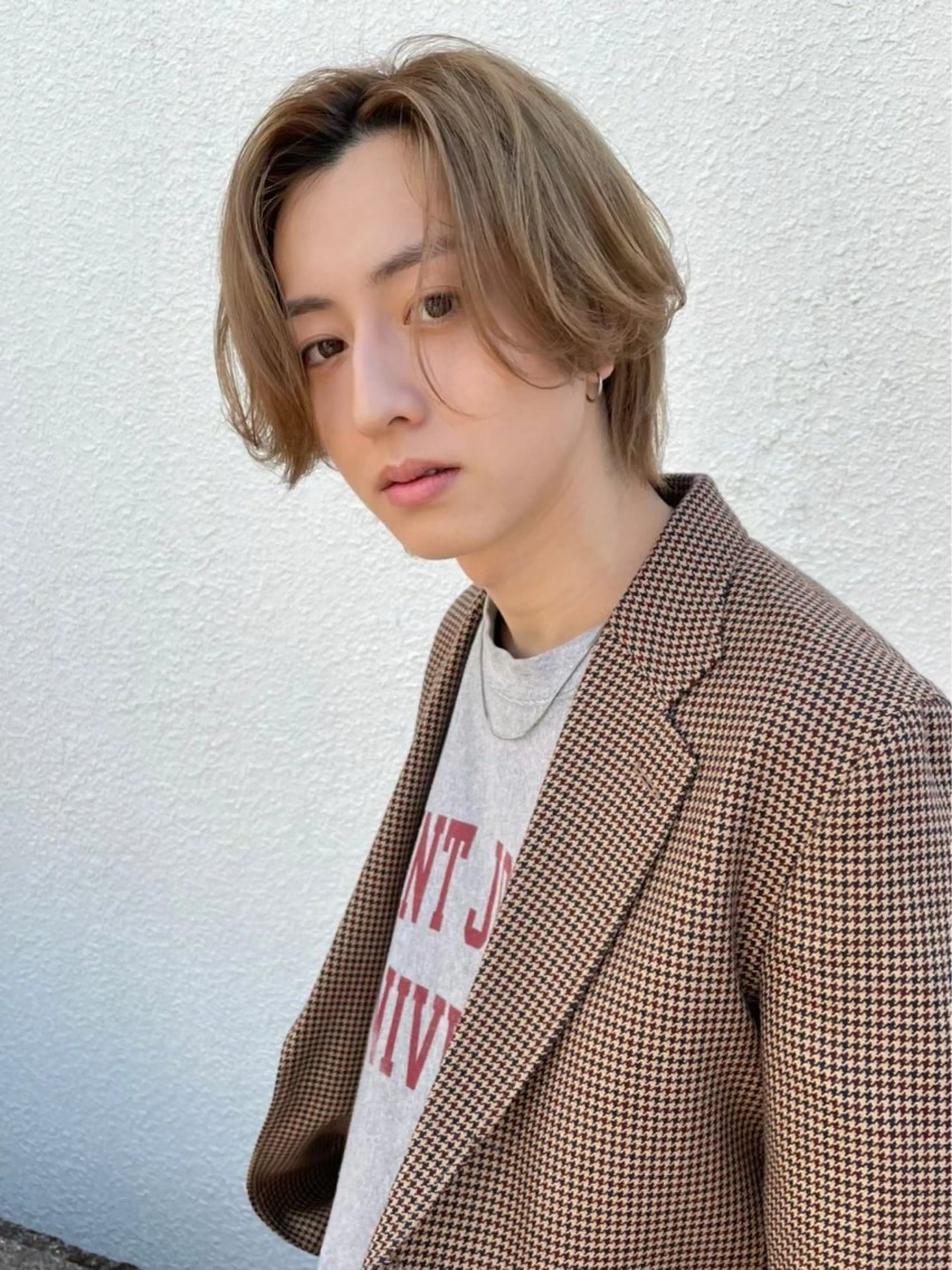 メンズ カット トリートメント ヘアセット 新宿 韓国 シャドウパーマ 志龍のヘアスタイル