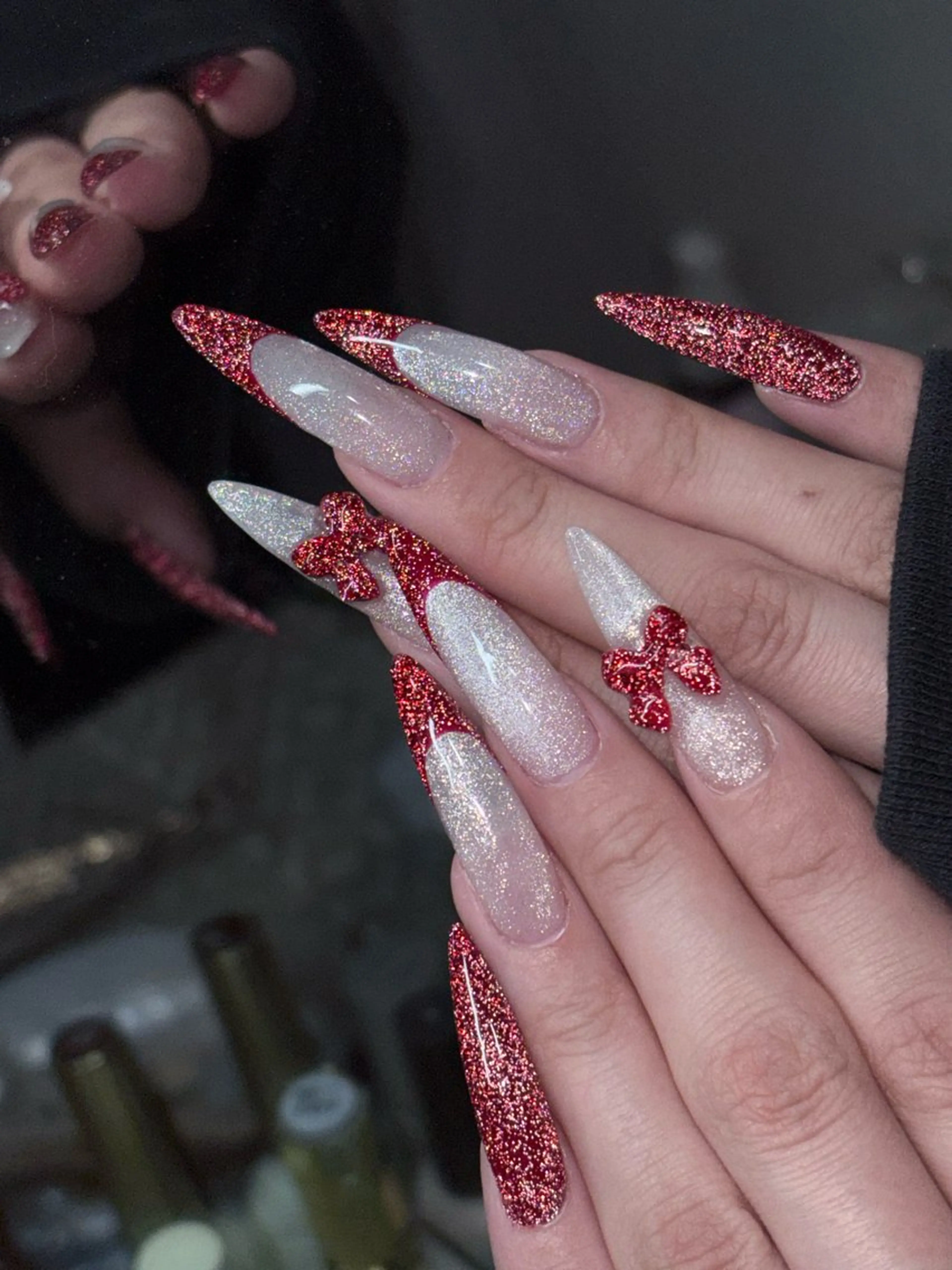 ネイル ハンドネイル NES NAIL所属・さゆり￤推しキャラ ￤ロングネイル🩷のネイルデザイン