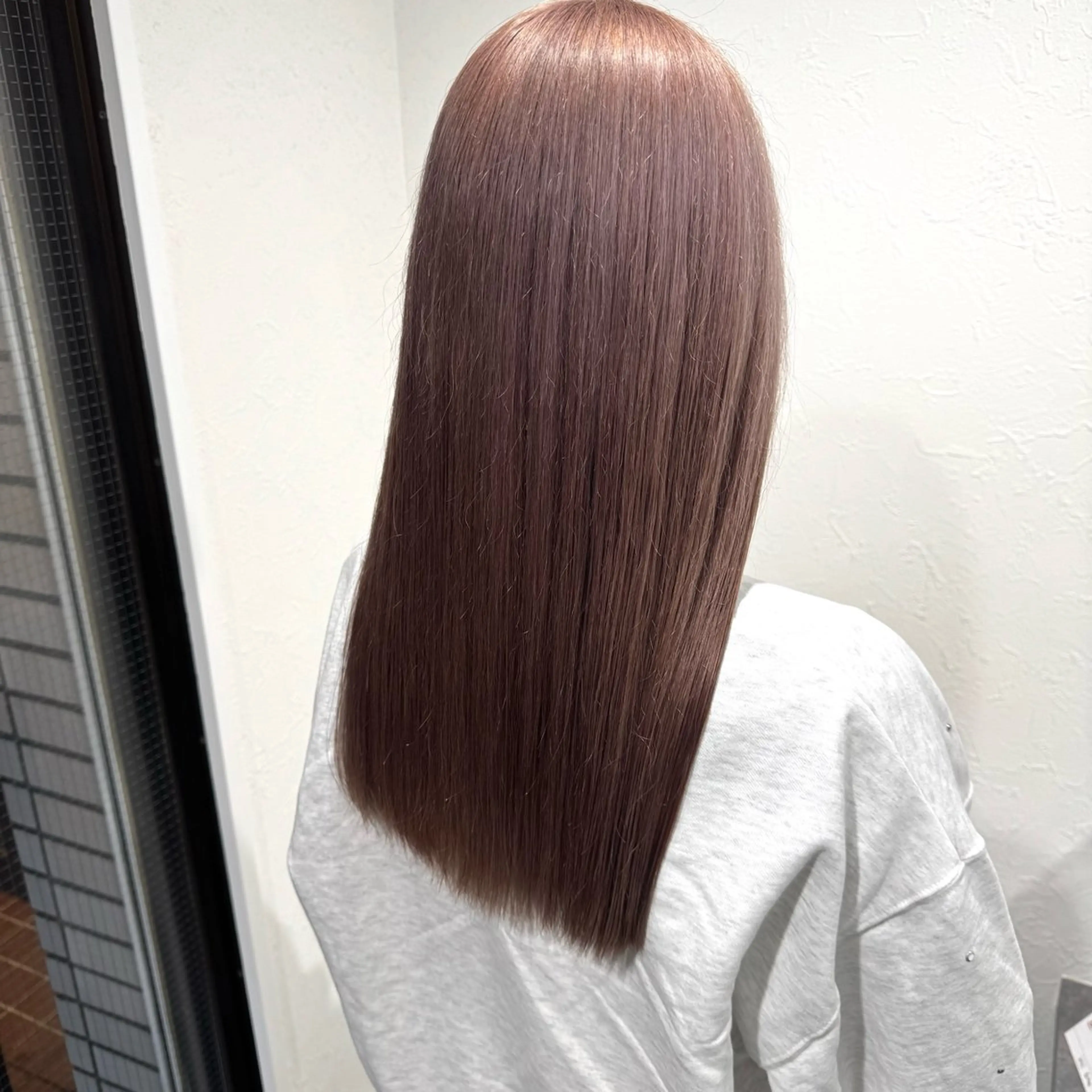 ロング カラー ブリーチ ケアブリーチ ピンクカラー ヘアカラー 縮毛矯正/暗めカラー AYANO 💗🪽のヘアスタイル