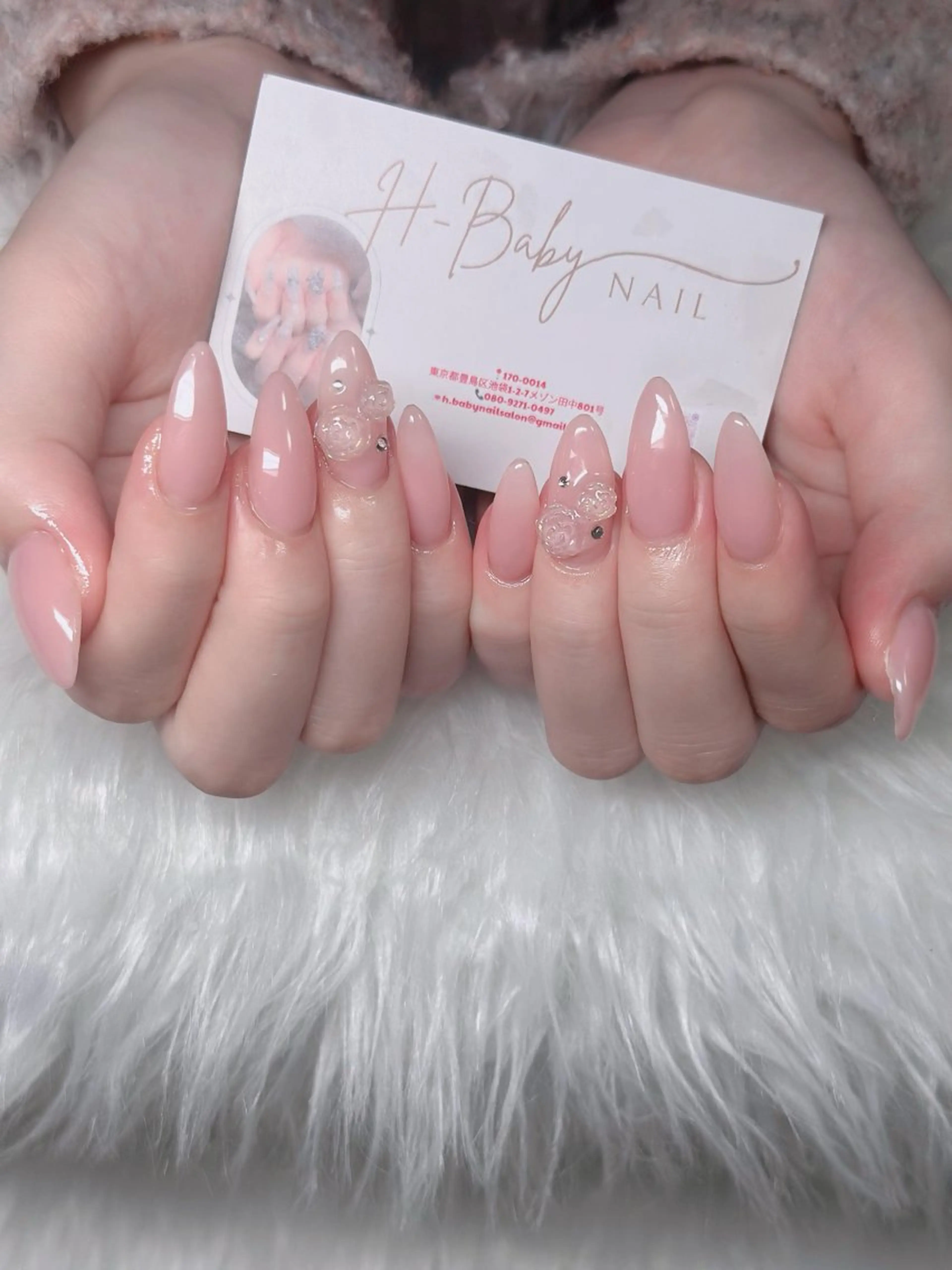 ネイル オーロラネイル フレンチネイル ジェルネイル ハロウィン キラキラネイル ハンドネイル H.baby Nail Salonのネイルデザイン