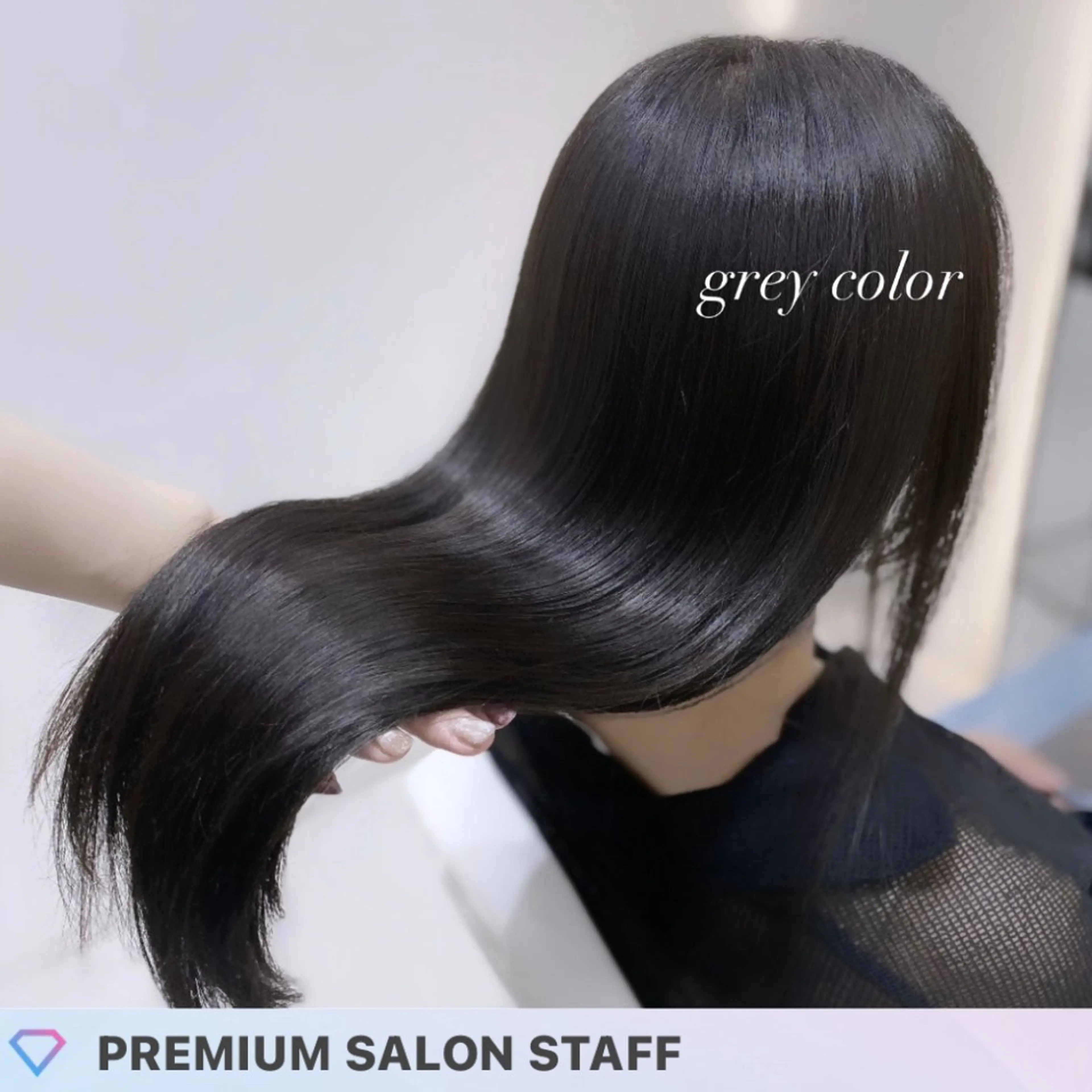 ロング カラー 透明感カラー グレージュ トリートメント カット ヘアカラー トリートメント 艶髪・透明感カラー・ 韓国ヘア・Yuriのヘアスタイル