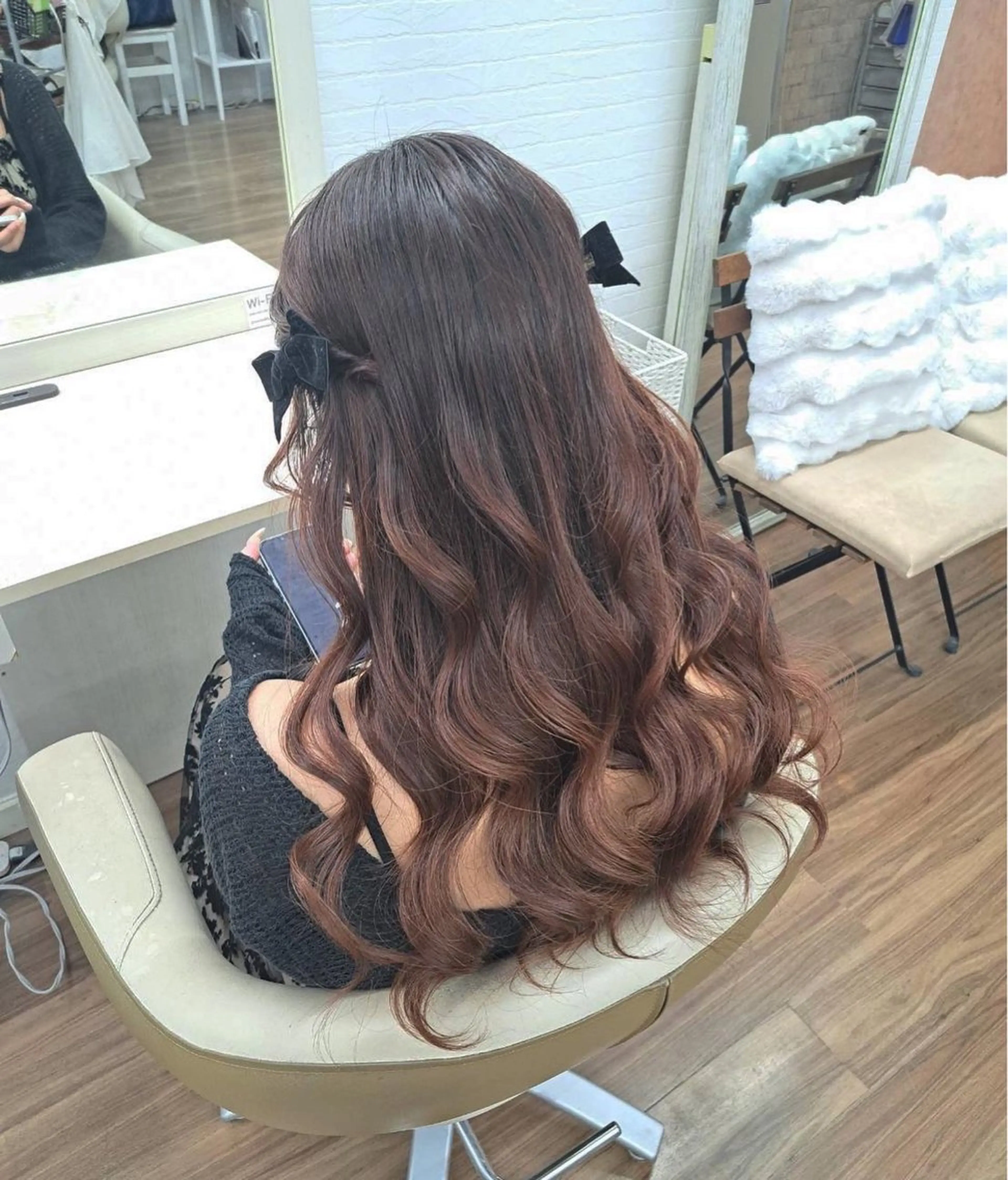 ロング ヘアアレンジ ヘアセット GLOSS 心斎橋 山上のヘアスタイル