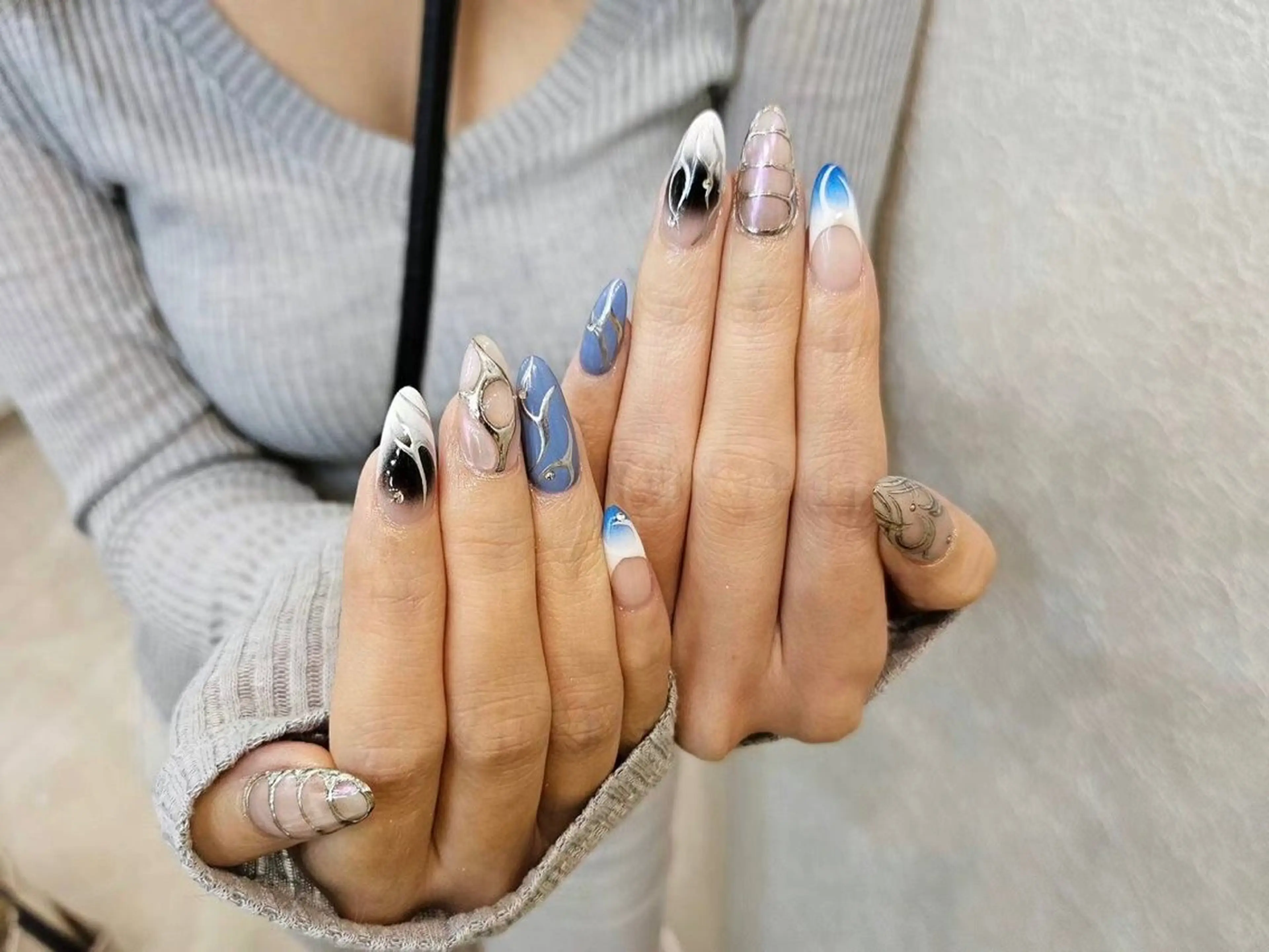 ネイル アートネイル フラワーネイル フットネイル ジェルネイル マグネットネイル My nail所属・babarla Nailのネイルデザイン