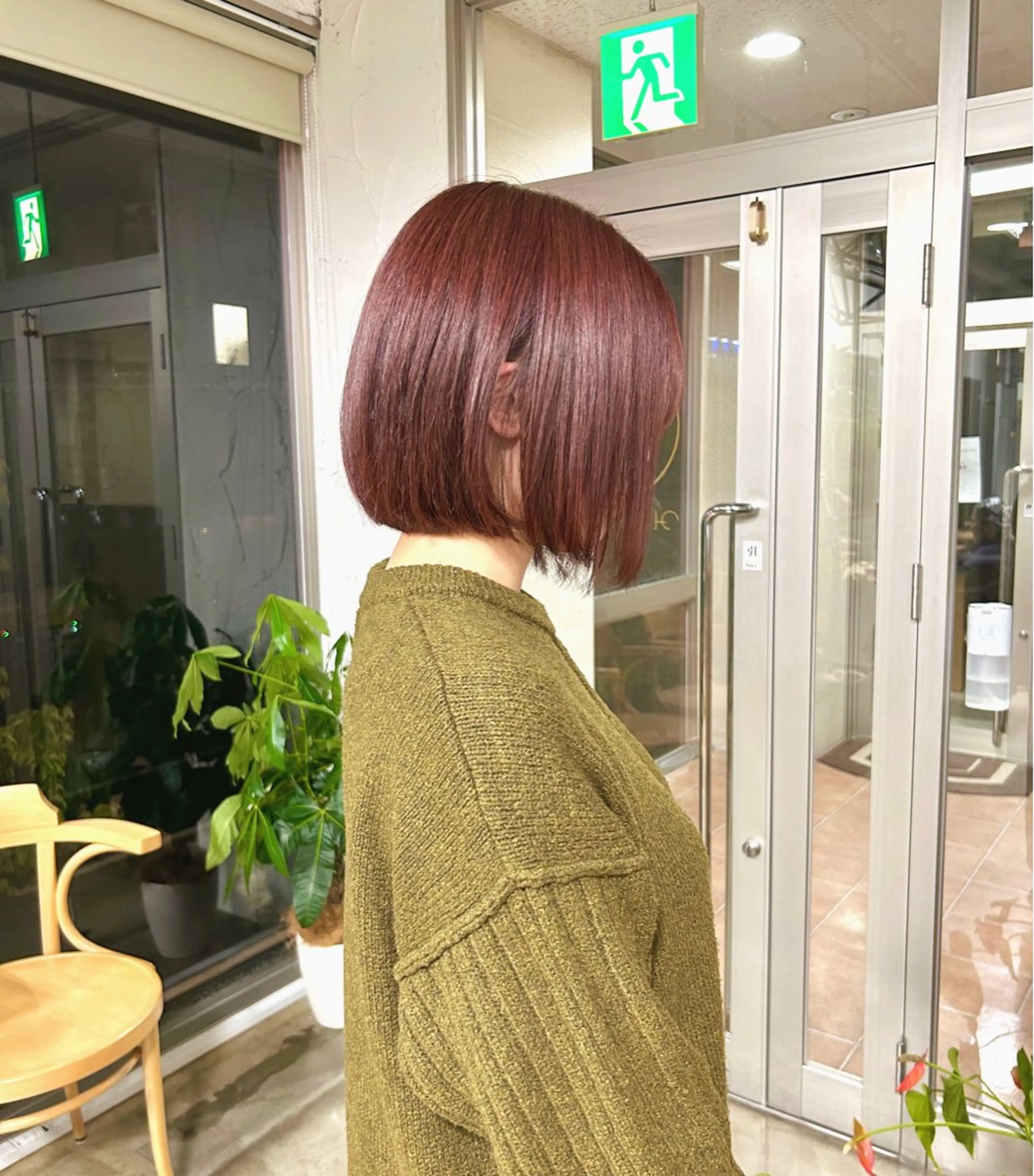 カラー ブラウンカラー ピンクカラー ヘアカラー トリートメント 津田 七美希のヘアスタイル