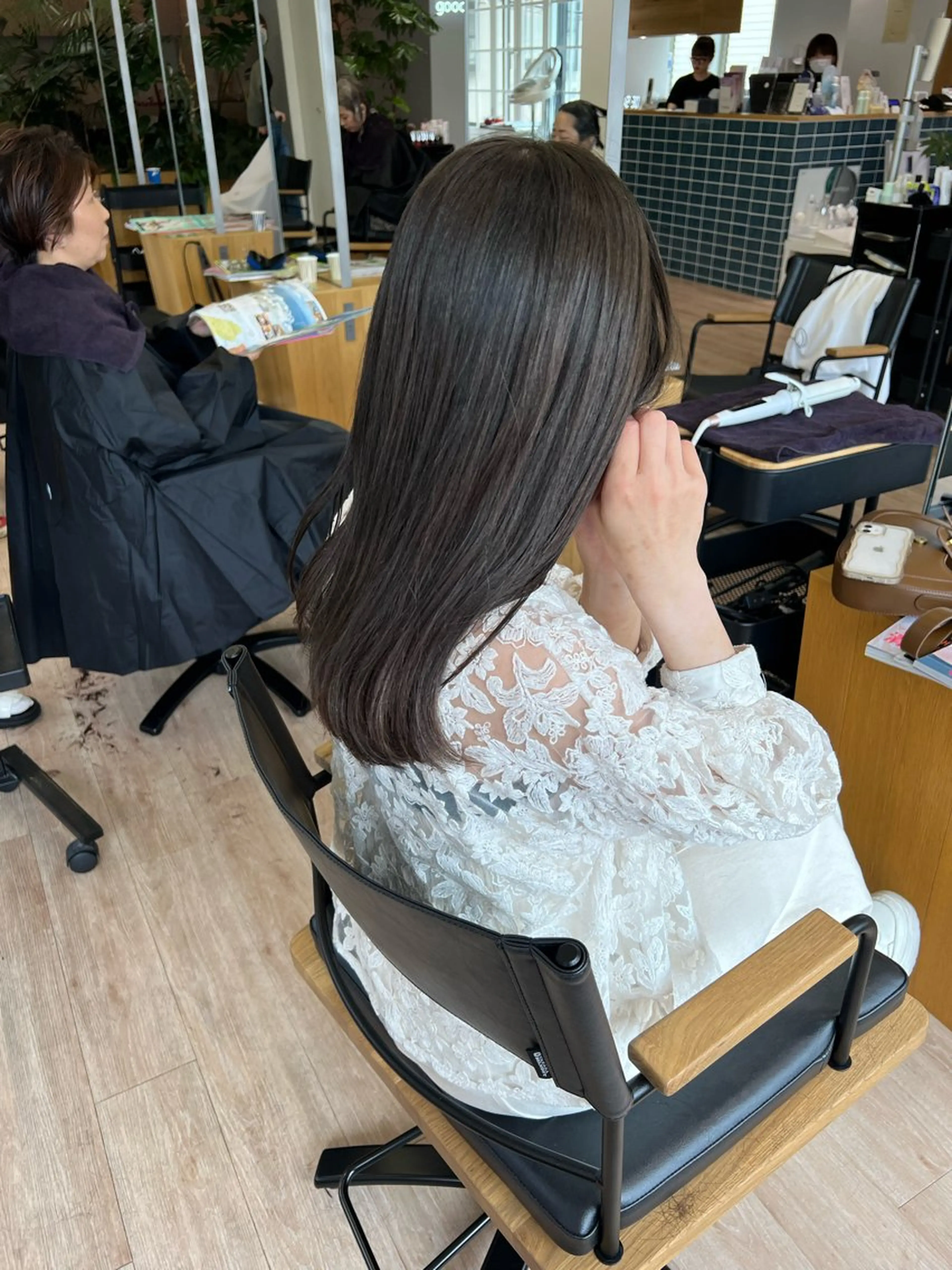 ミディアム ヘアカラー トリートメント 田中 愛梨のヘアスタイル