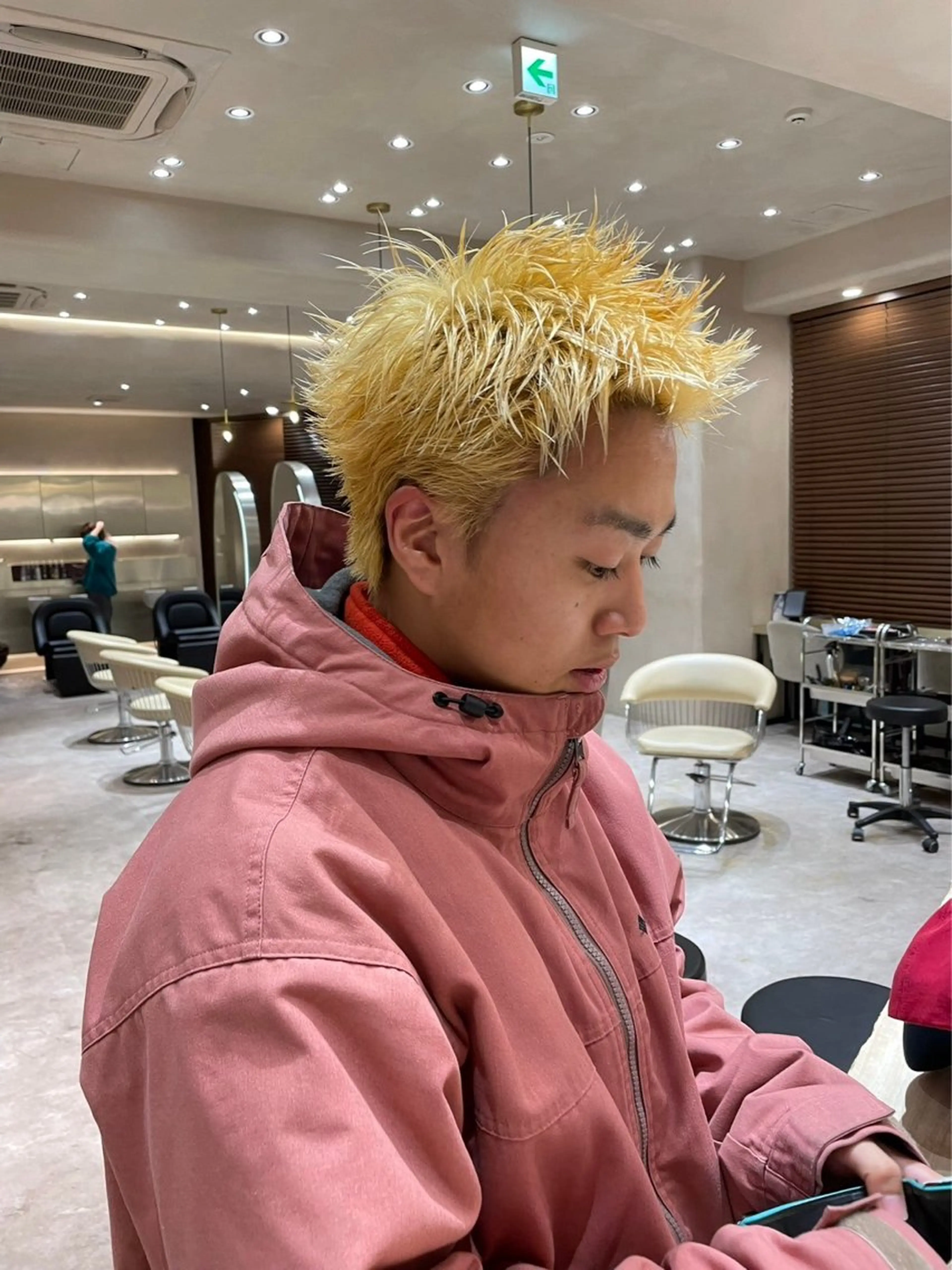 ショート カラー メンズ ヘアカラー heavenly by HAVANA新宿所属・メンズショート/ピン パーマ/新宿/フウガのヘアスタイル