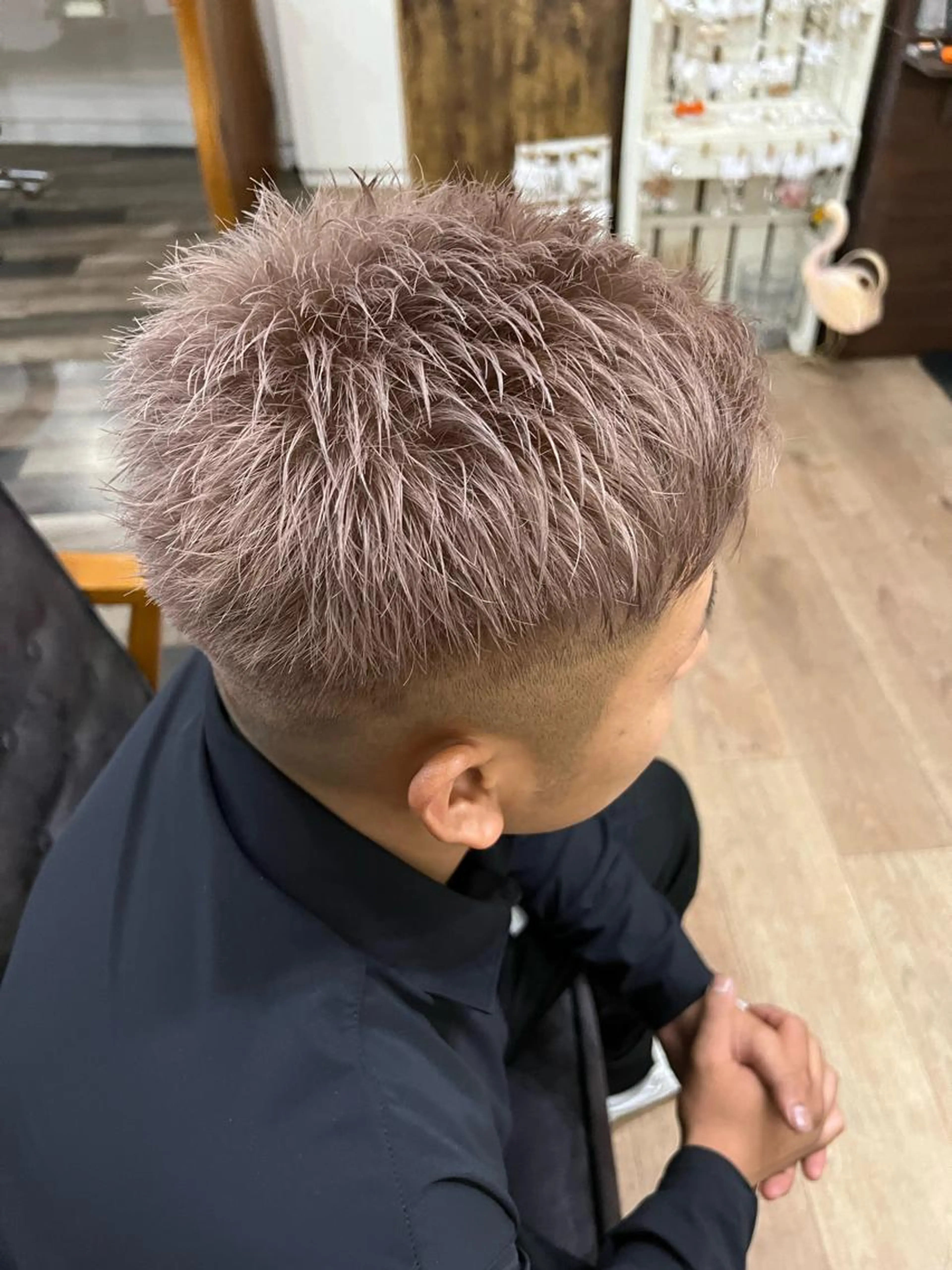 【女性目線のかっこいい陰影感】カット＋ハイライト＋生オイルTR ¥12,000の写真