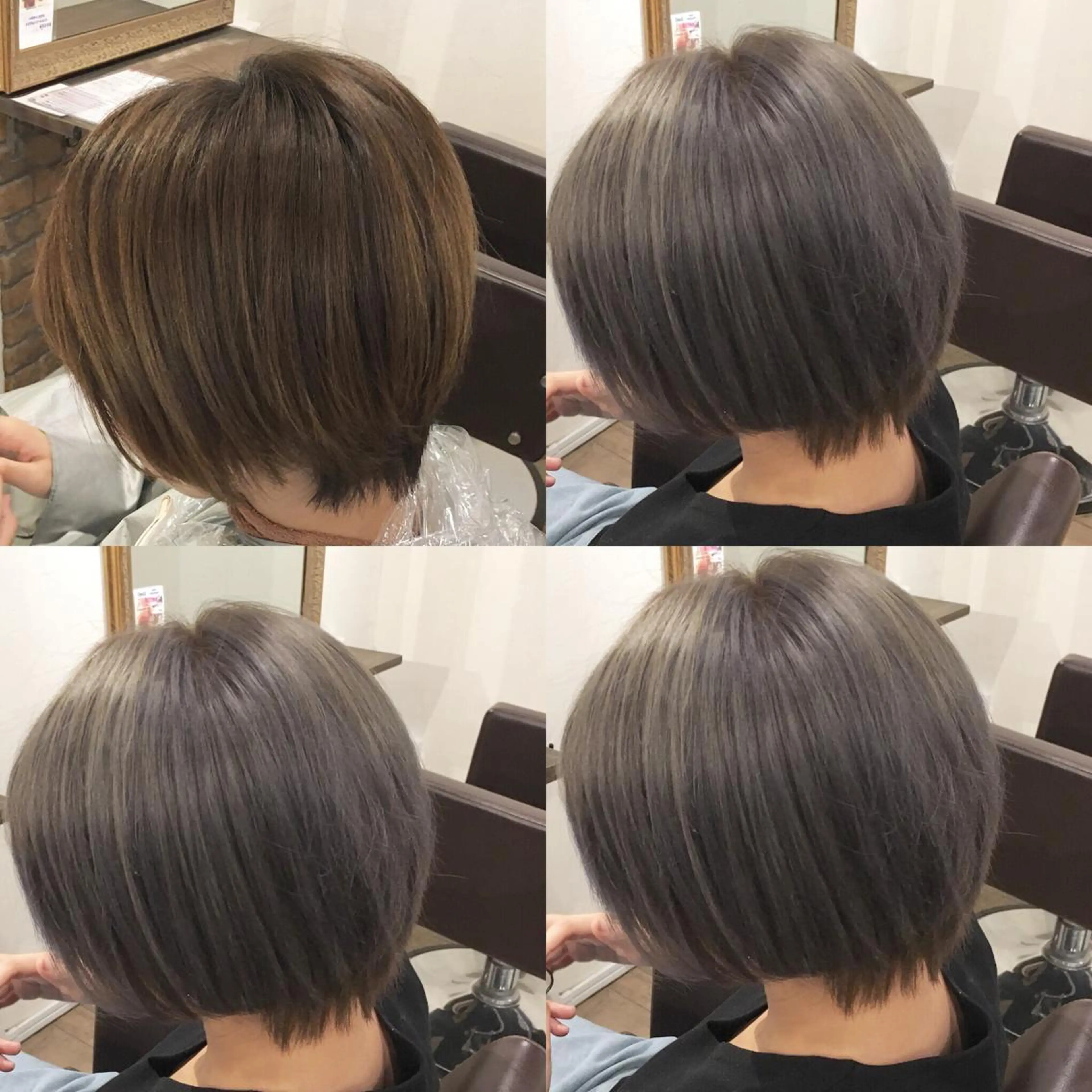 ショート カラー アディクシーカラー ブリーチ ヘアカラー JIL BLAN 京都のヘアスタイル