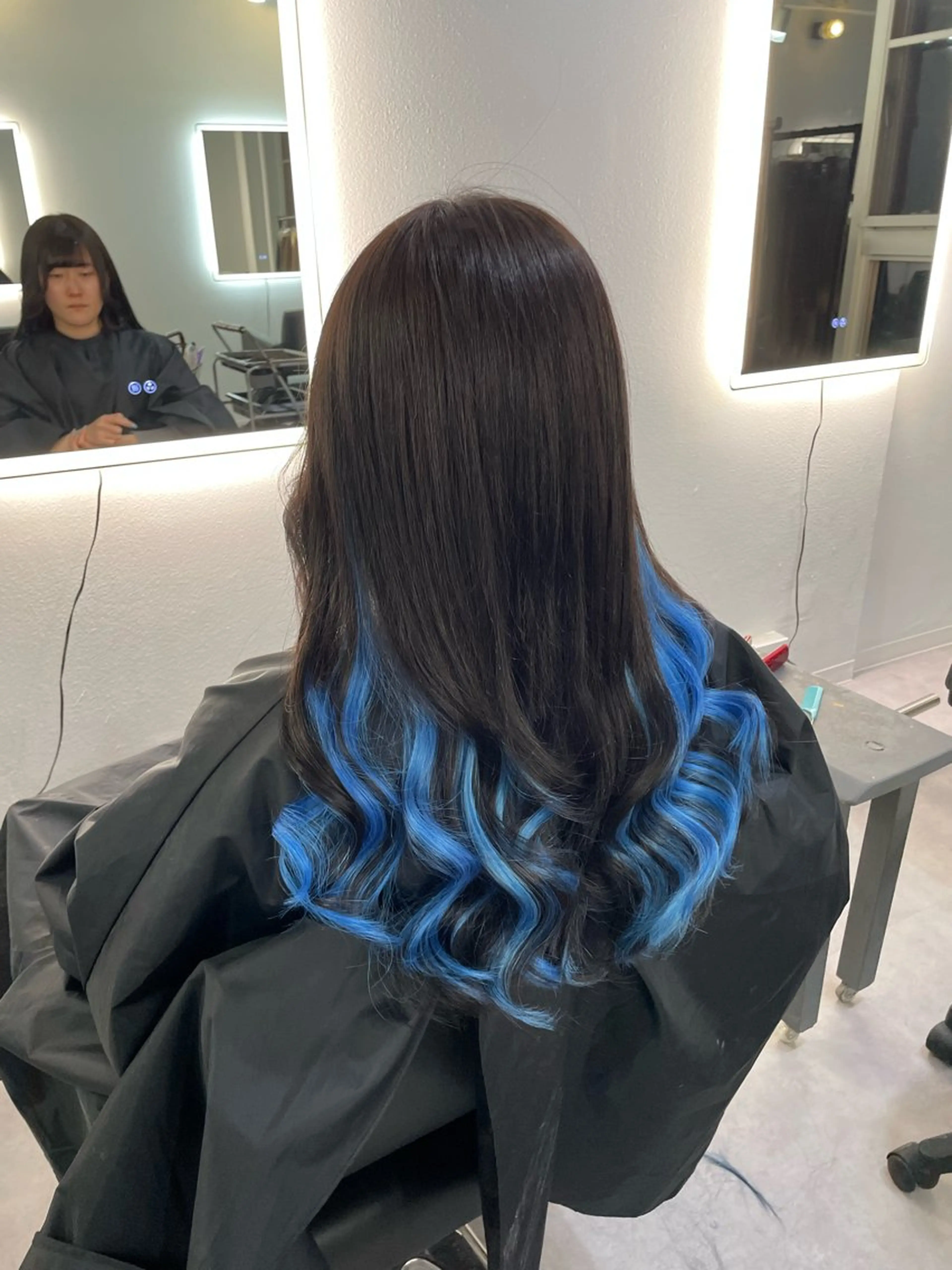 ロング カラー ボブ ロング ヘアカラー エクステ Cielro【 シェイロ 】所属・Cielro/ダブル カラー/西田咲希のヘアスタイル