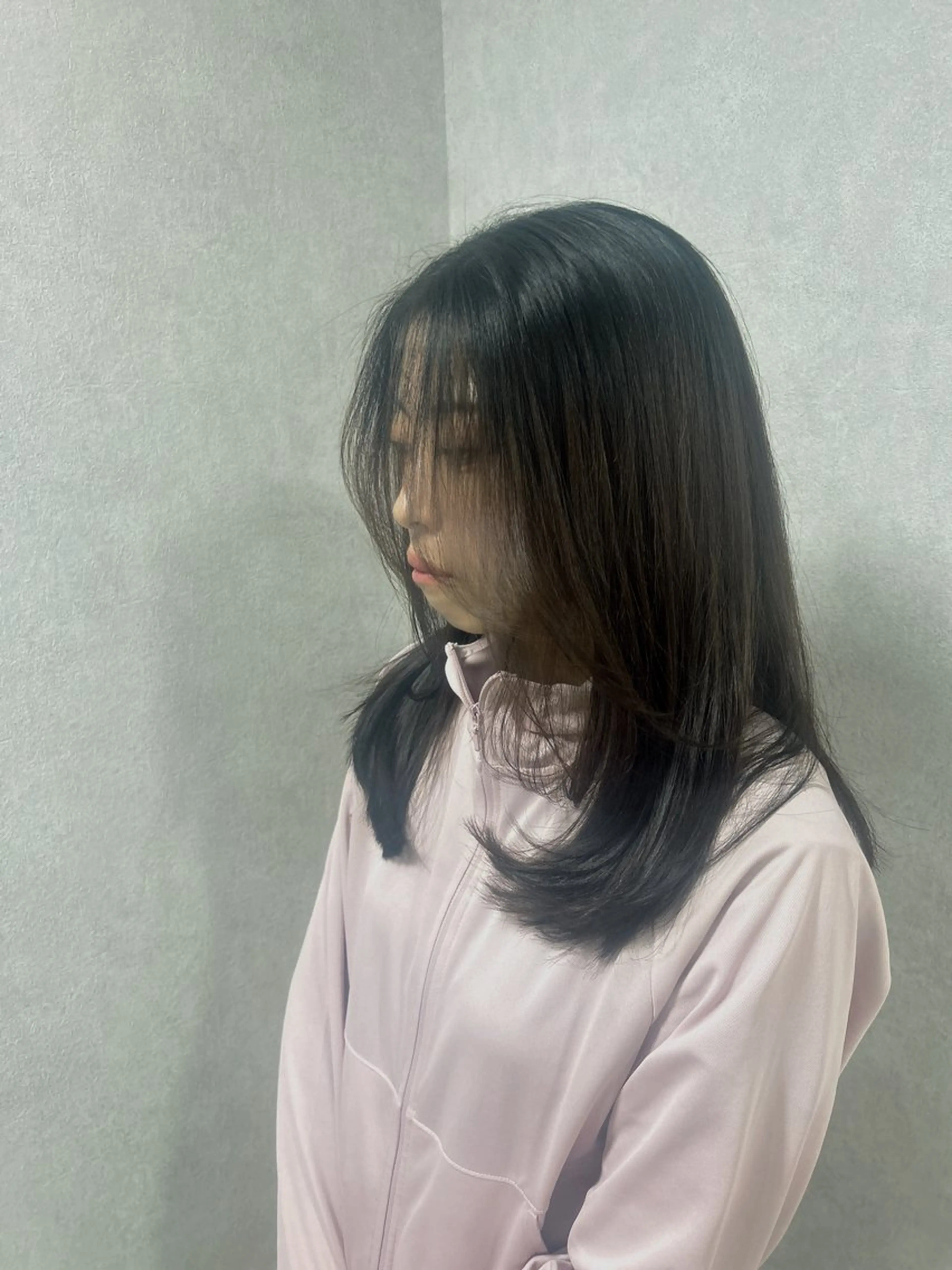ロング レイヤーカット 大阪韓国ヘア/ /酸性縮毛矯正ゆうとのヘアスタイル