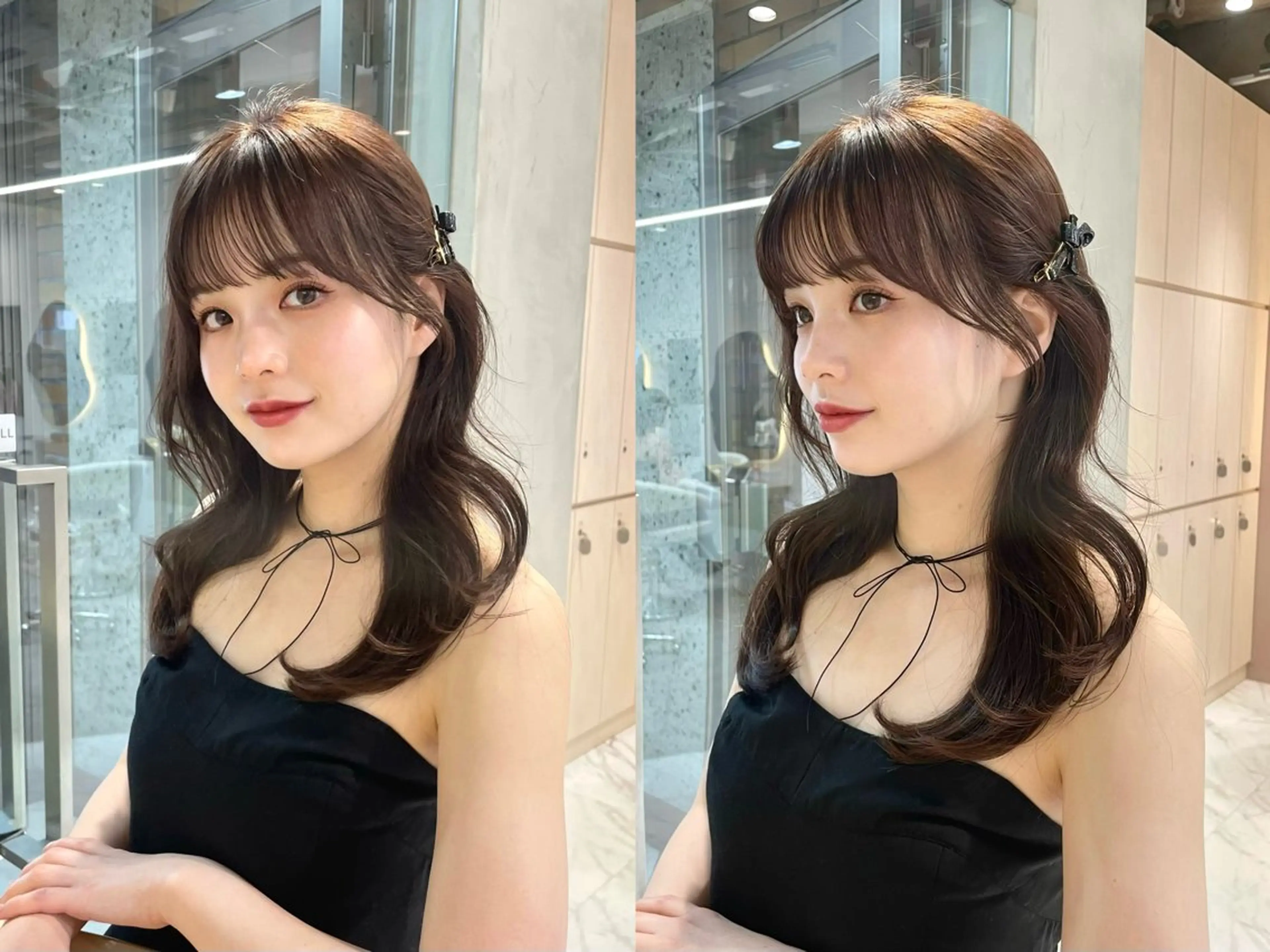 セミロング 韓国ヘア特化 🍒❤最上ゆうきのヘアスタイル