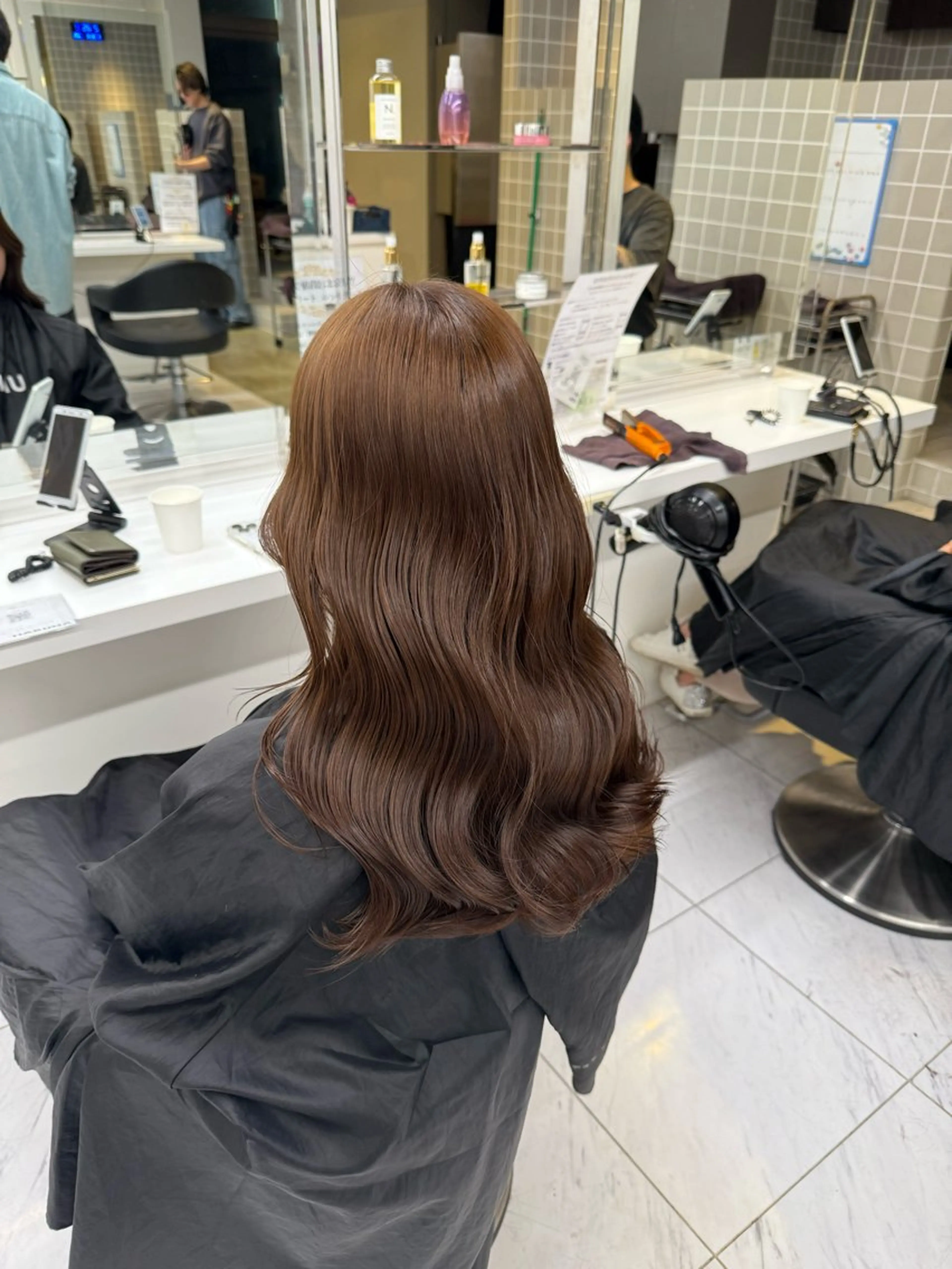 ロング カラー ヘアアレンジ ヘアカラー トリートメント ヘッドスパ 💗暖色特化ピンク/ 赤髪💗HARUNAのヘアスタイル
