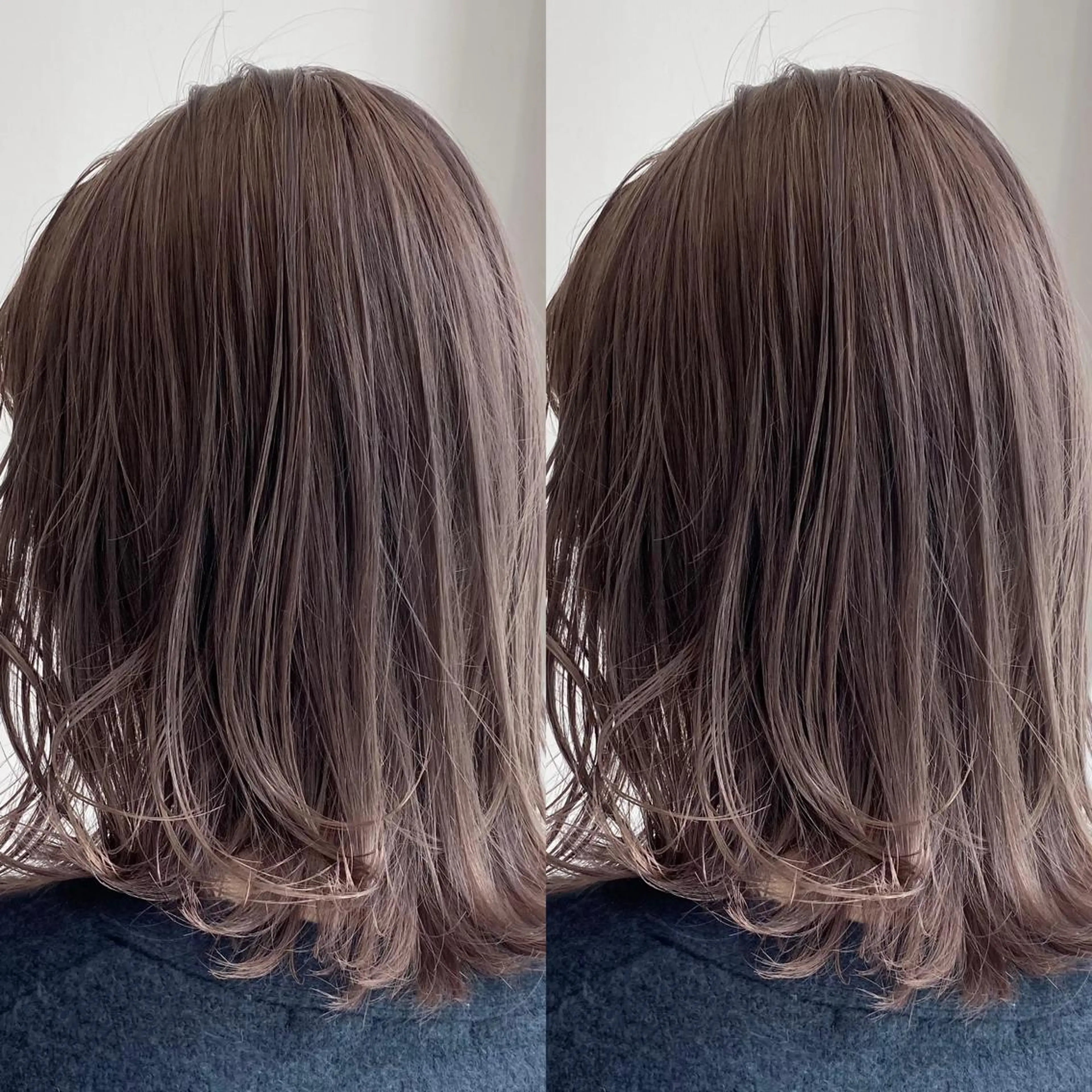 セミロング カラー ベージュカラー ラベンダーカラー ラベンダーベージュ カット ヘアカラー AVANCE京橋所属・ハイトーンヘア/ 島崎　タクミのヘアスタイル