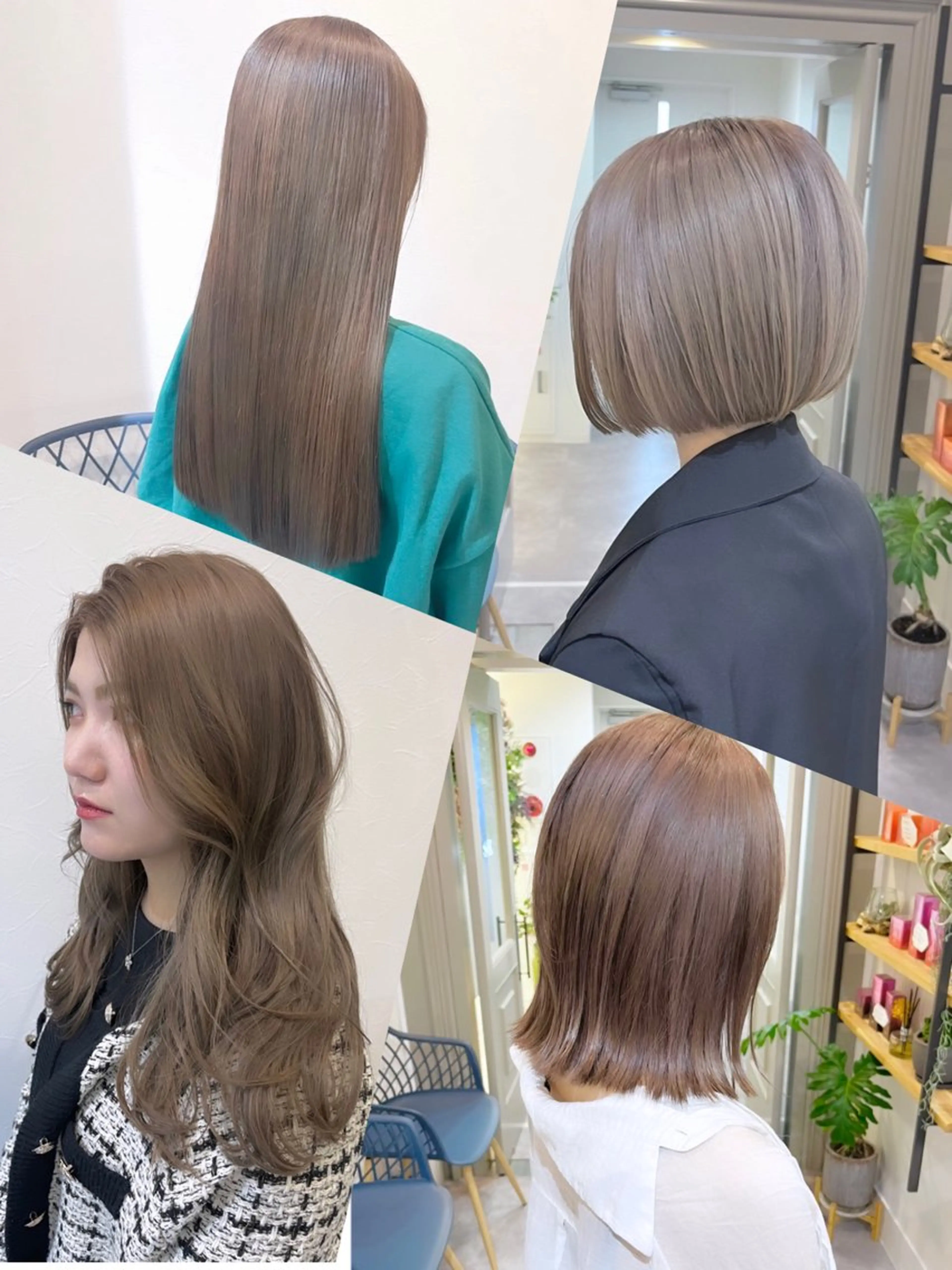 カット＋ケアブリーチ＋透明感カラー＋トリートメントの写真