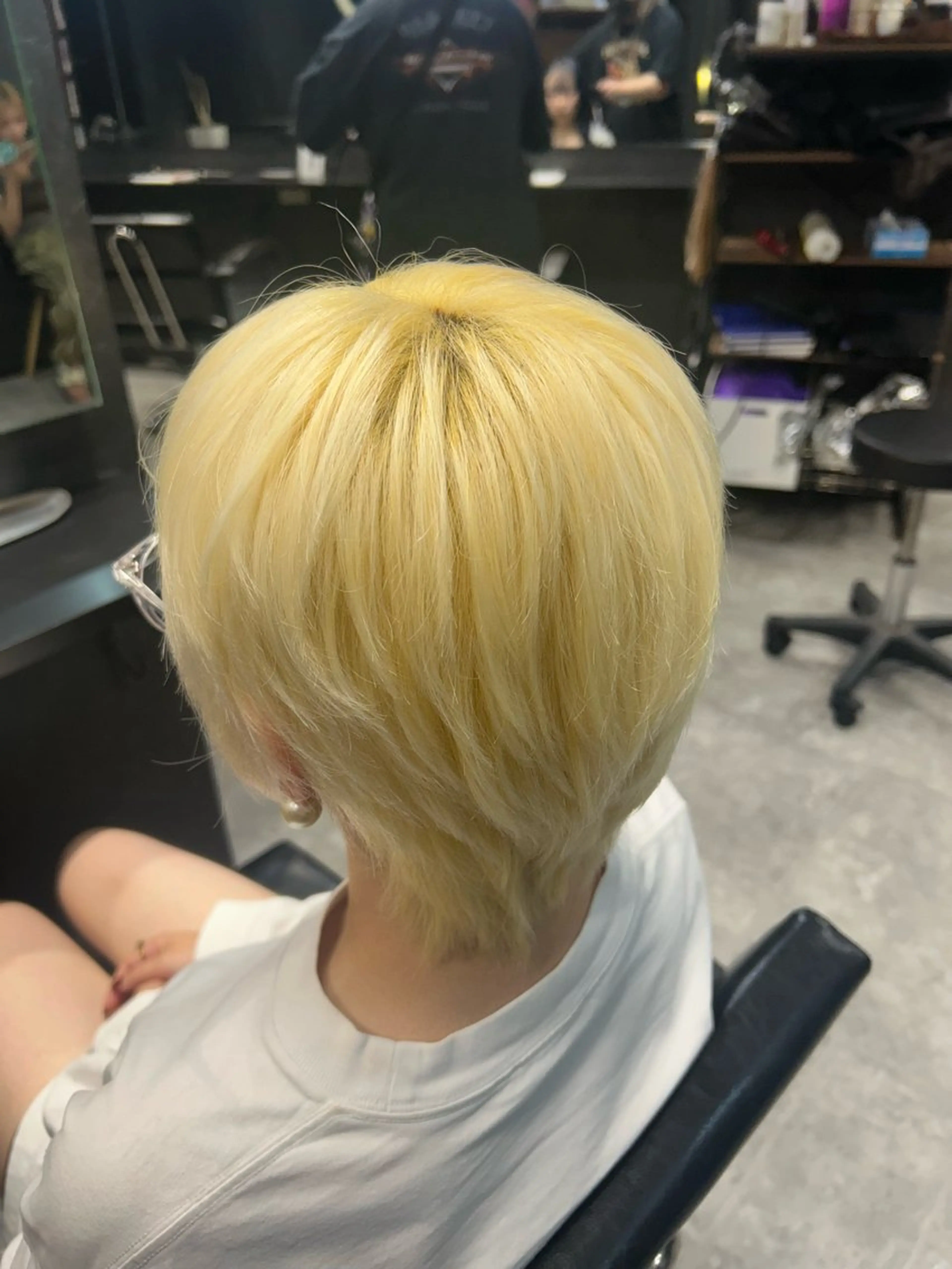 ショート カラー ヘアカラー トリートメント 💎透明感カラー💎 bAteAu あまねのヘアスタイル