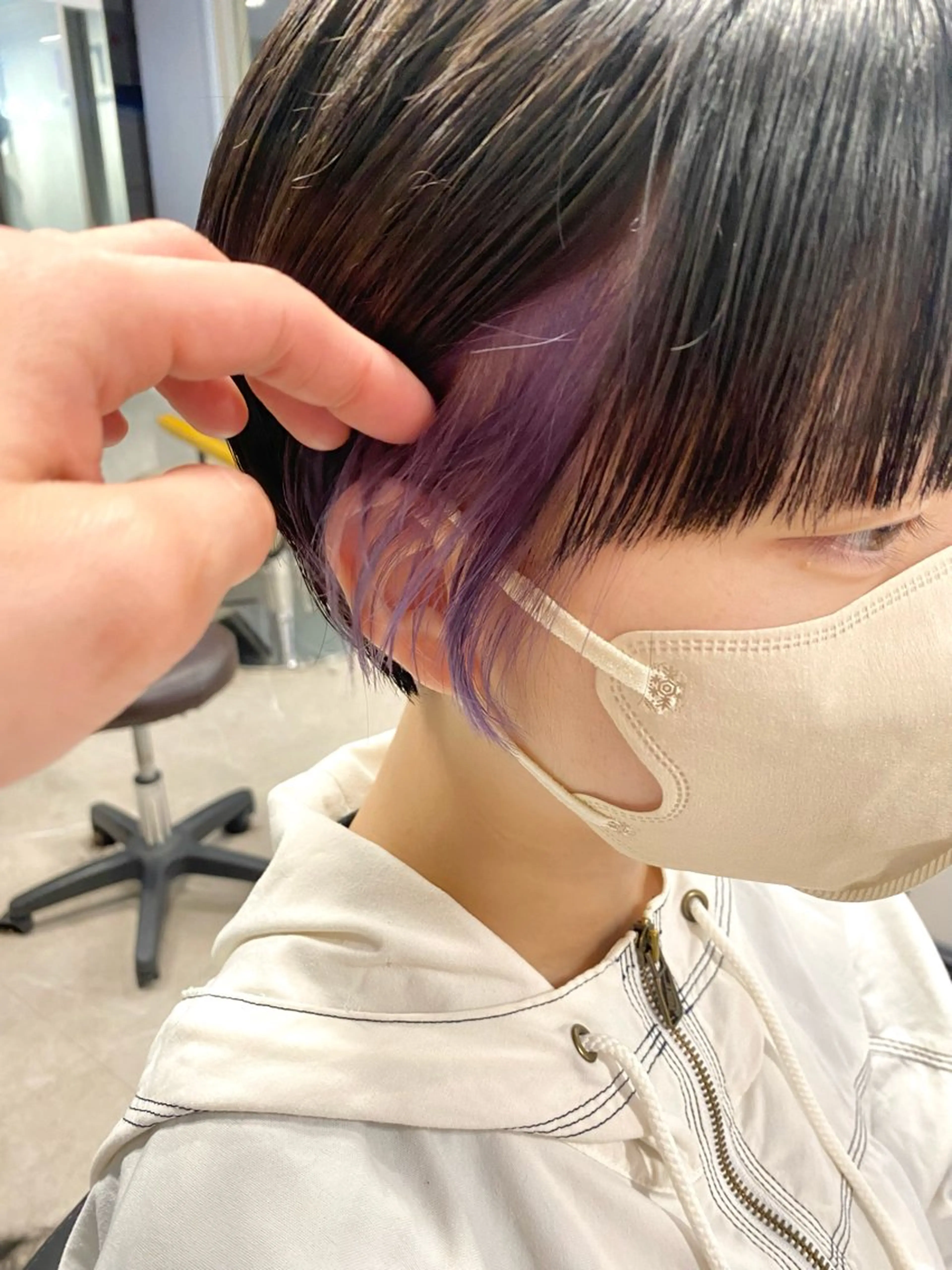ショート カラー カット ヘアカラー トリートメント salowin三丁目所属・🟩白髪ぼかし/ ショート/ボブ/大司のヘアスタイル
