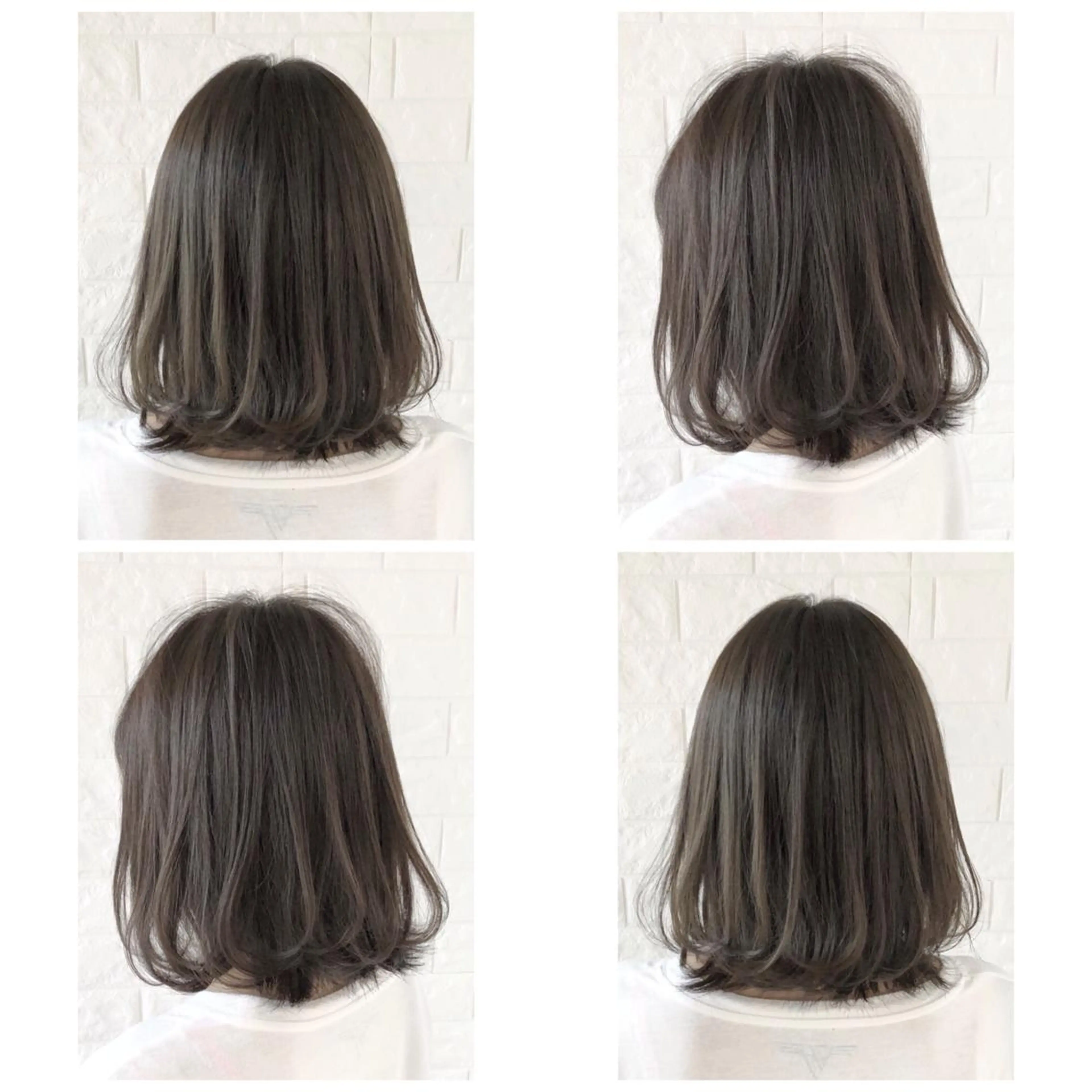 ミディアム カラー ハイライトカラー イルミナカラー ハイライト KIZU 髪質改善 オカルト怪談のヘアスタイル