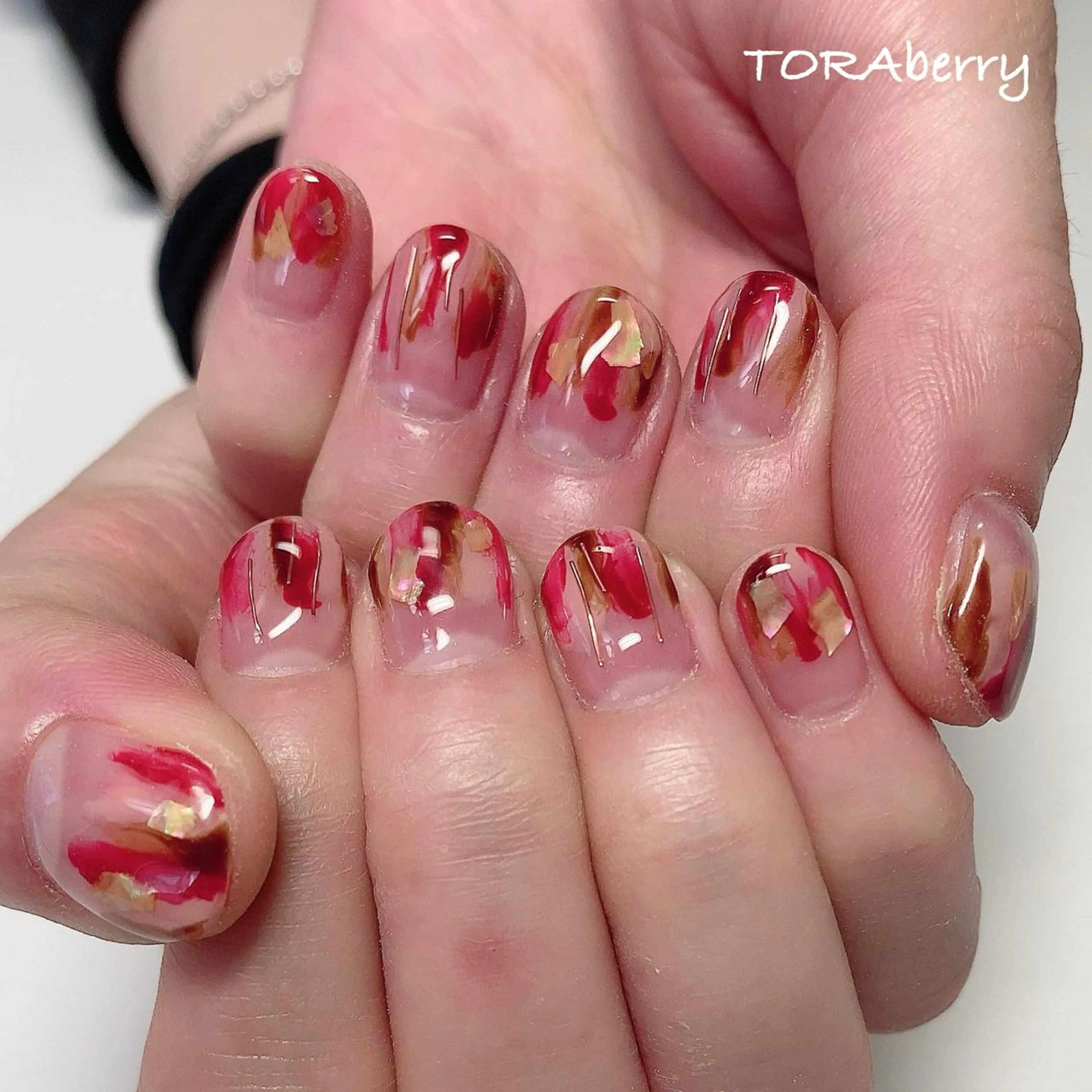 ネイル ニュアンスネイル ハンドネイル ネイリスト なつみのネイルデザイン