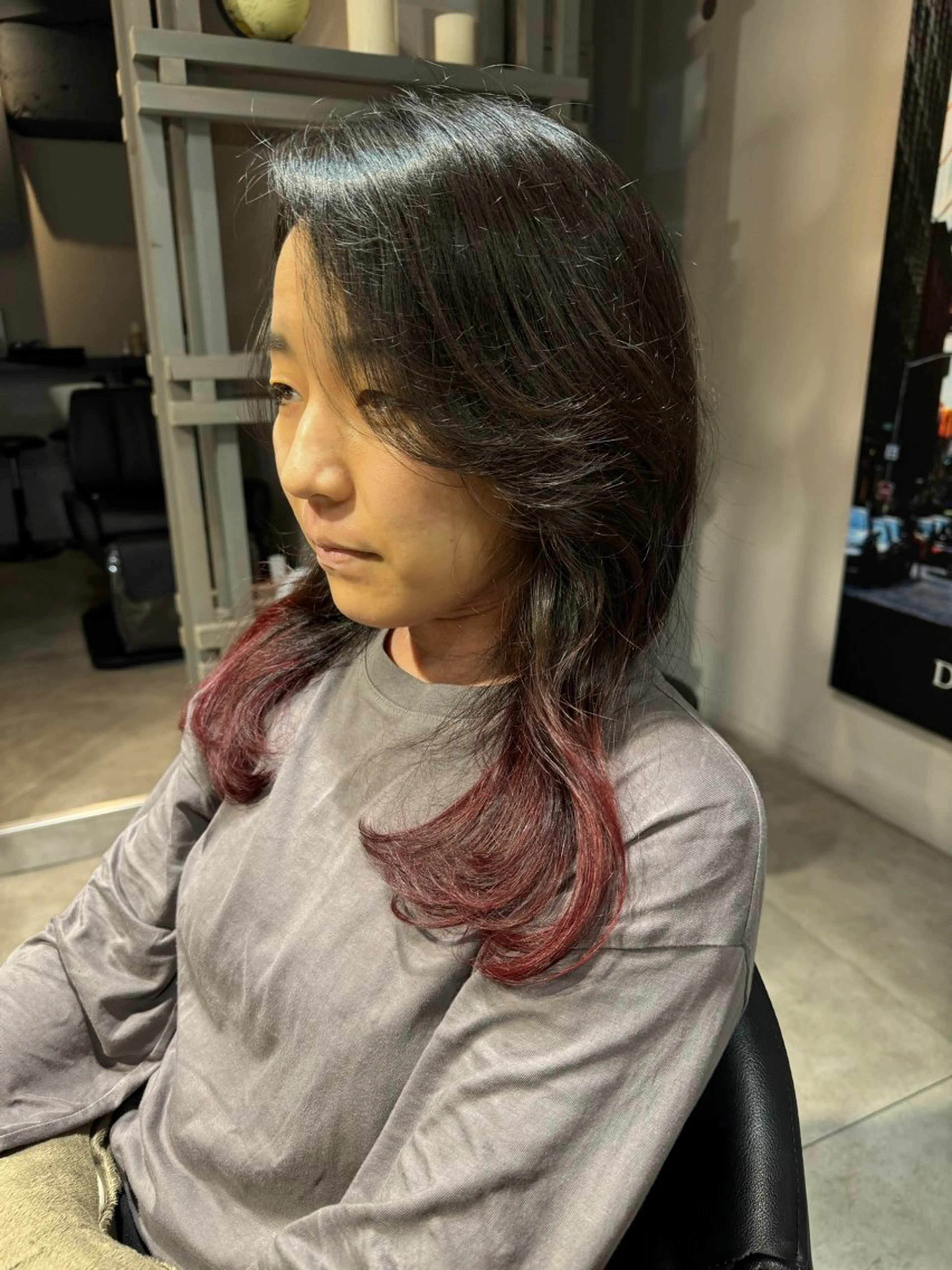 ミディアム カラー デザインカラー ヘアカラー トリートメント Dxxxx III所属・オシャレ女性目線の 大人メンズ❁⃘*.ﾟのヘアスタイル