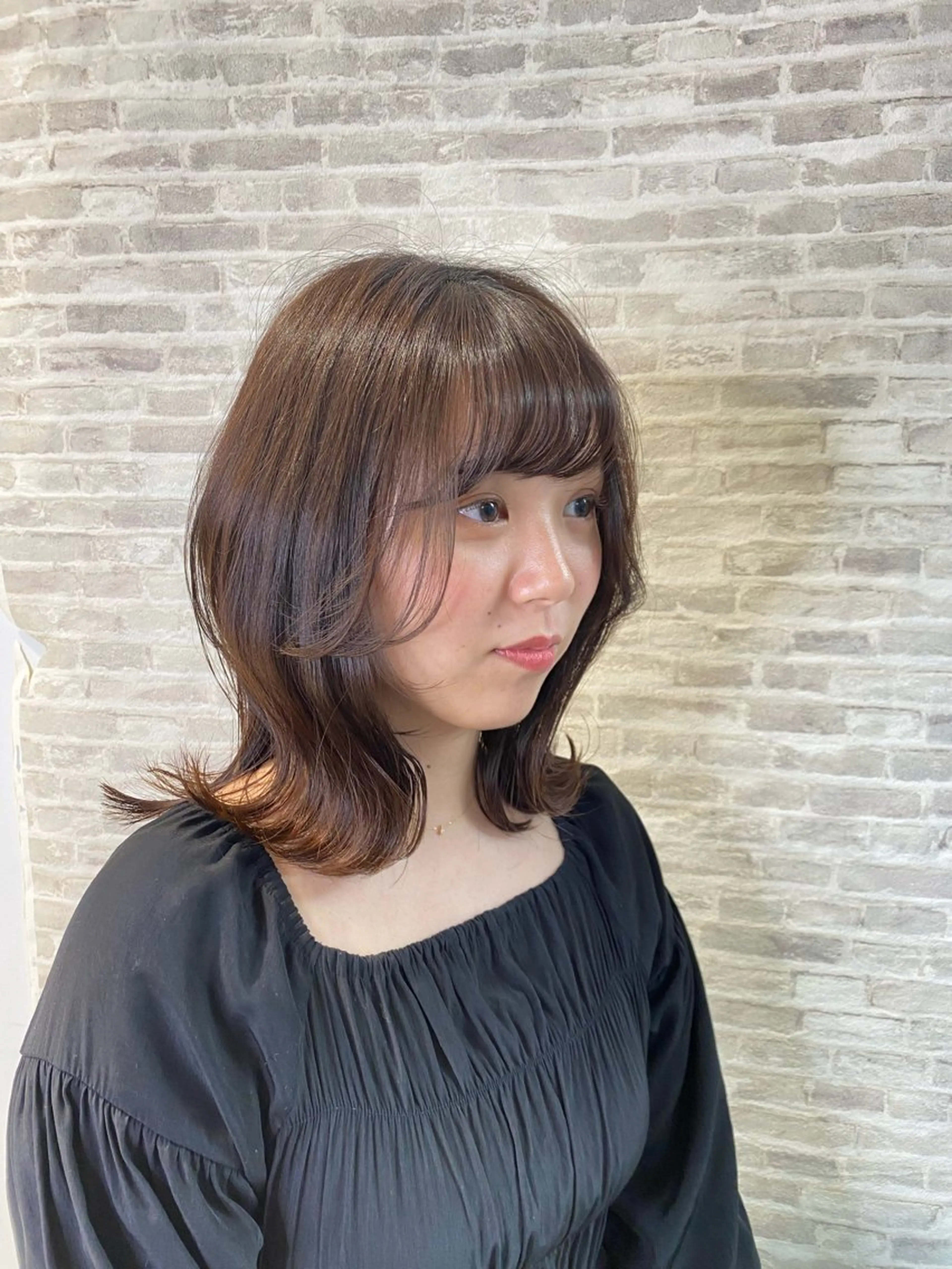セミロング カラー カット ヘアカラー トリートメント Aujuaソムリエ ❤️‍🔥今吉 晃太のヘアスタイル
