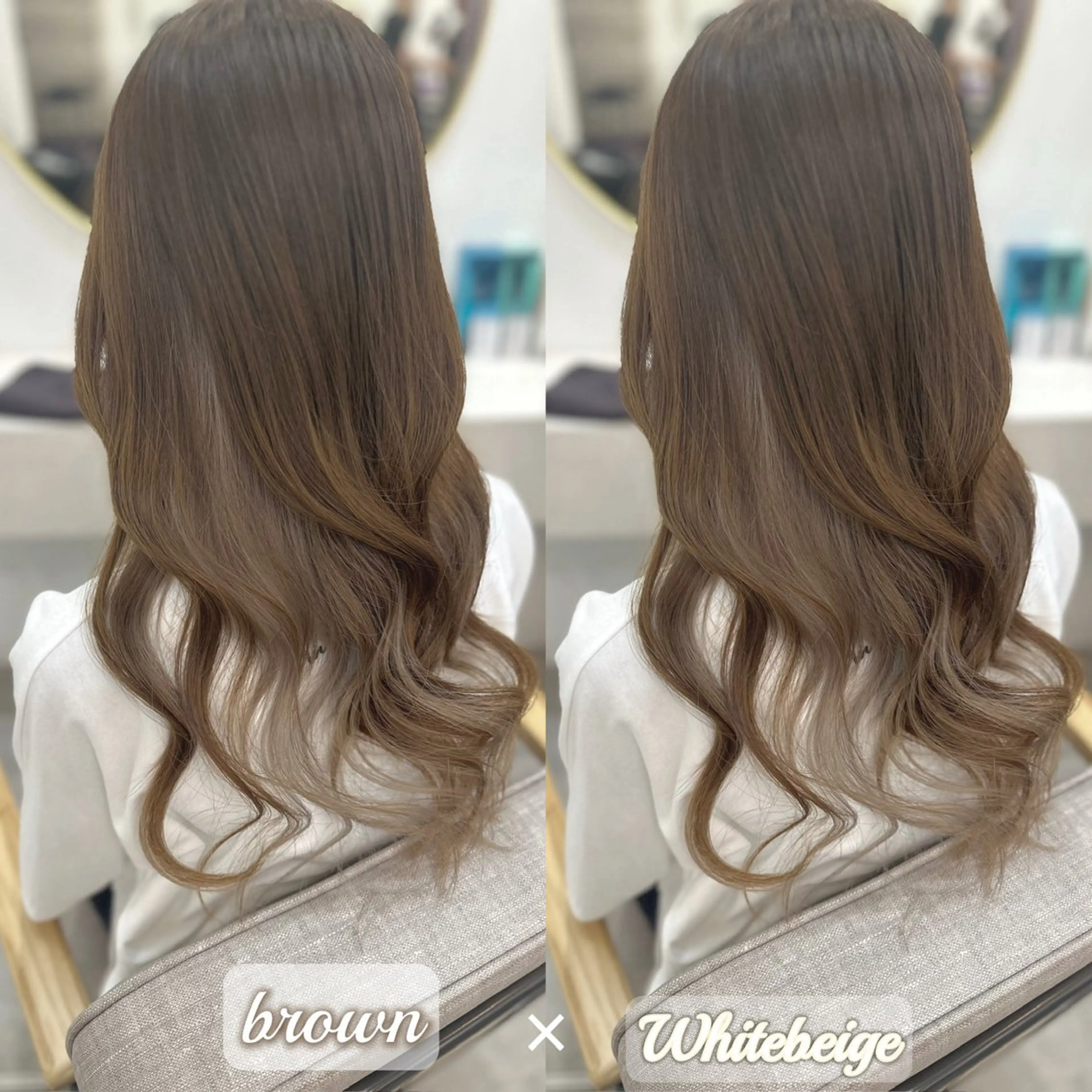 ロング ヘアカラー トリートメント lovis🧸ゆうあ 🧸/透明感カラーのヘアスタイル