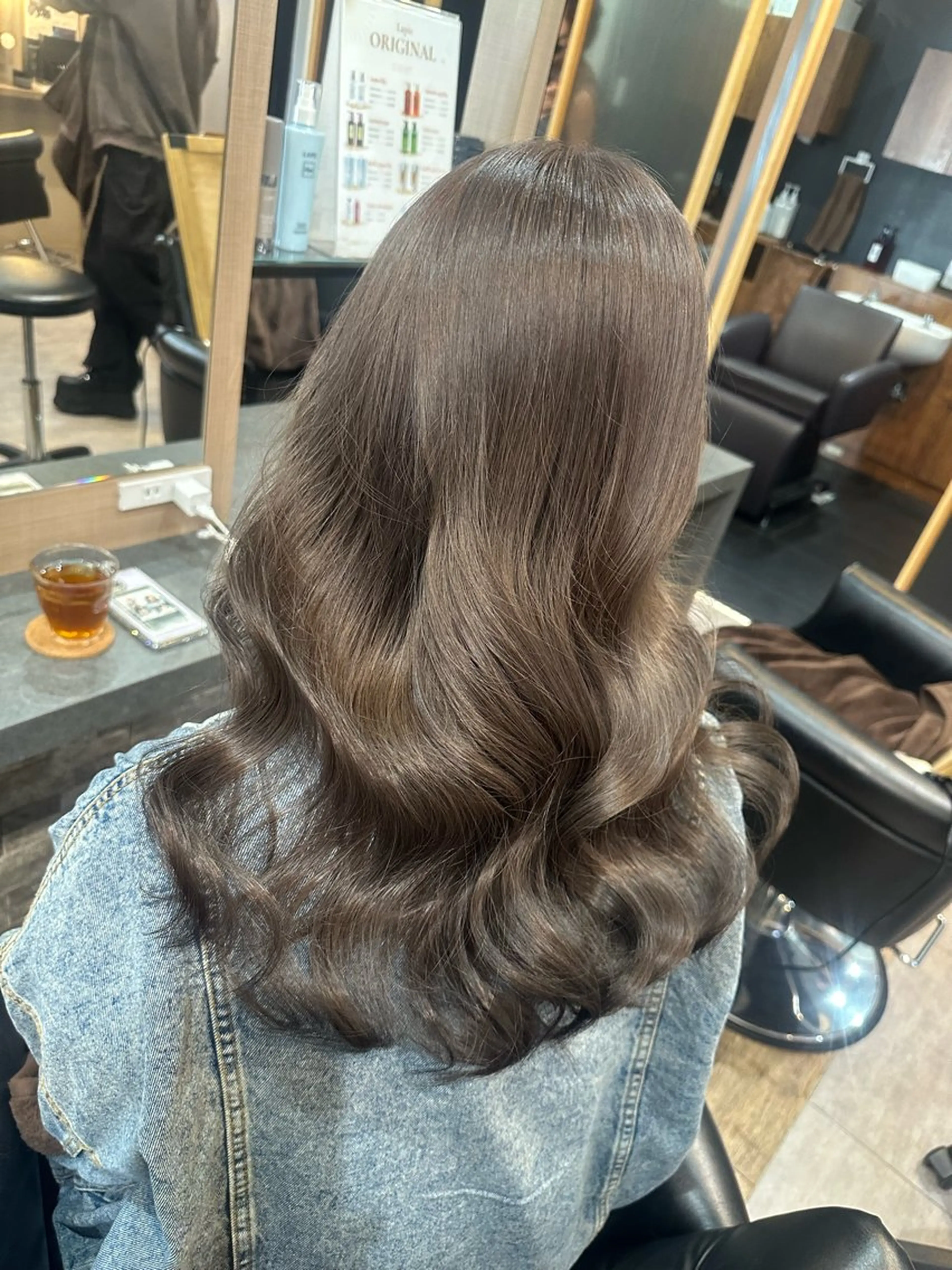 セミロング カット ヘアカラー トリートメント 横浜Lapisあゆみ 艶髪/シールエクステのヘアスタイル