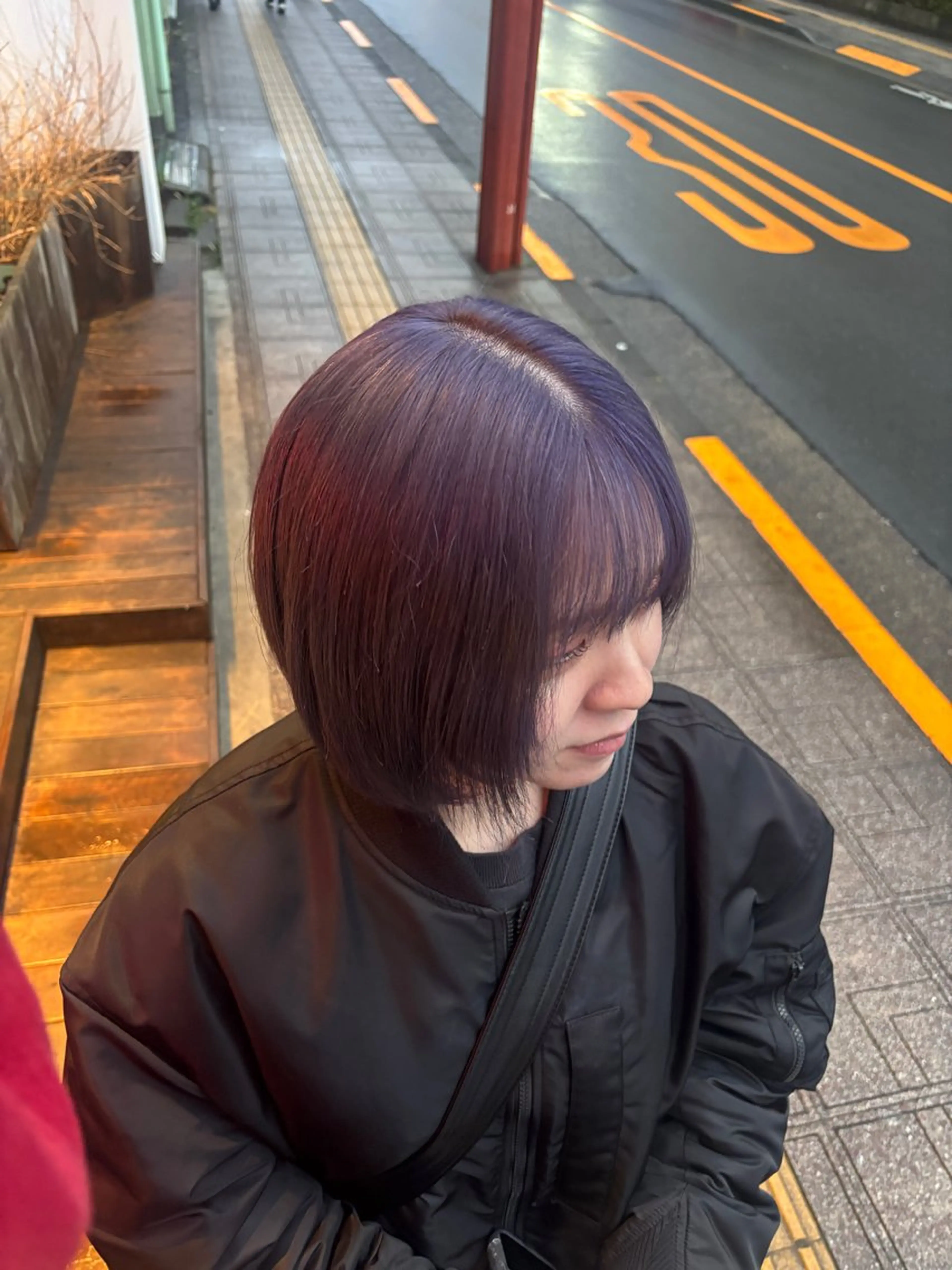 ミディアム カラー カット ヘアカラー ️🩵RINKA/ ハイトーンカラー🩵のヘアスタイル