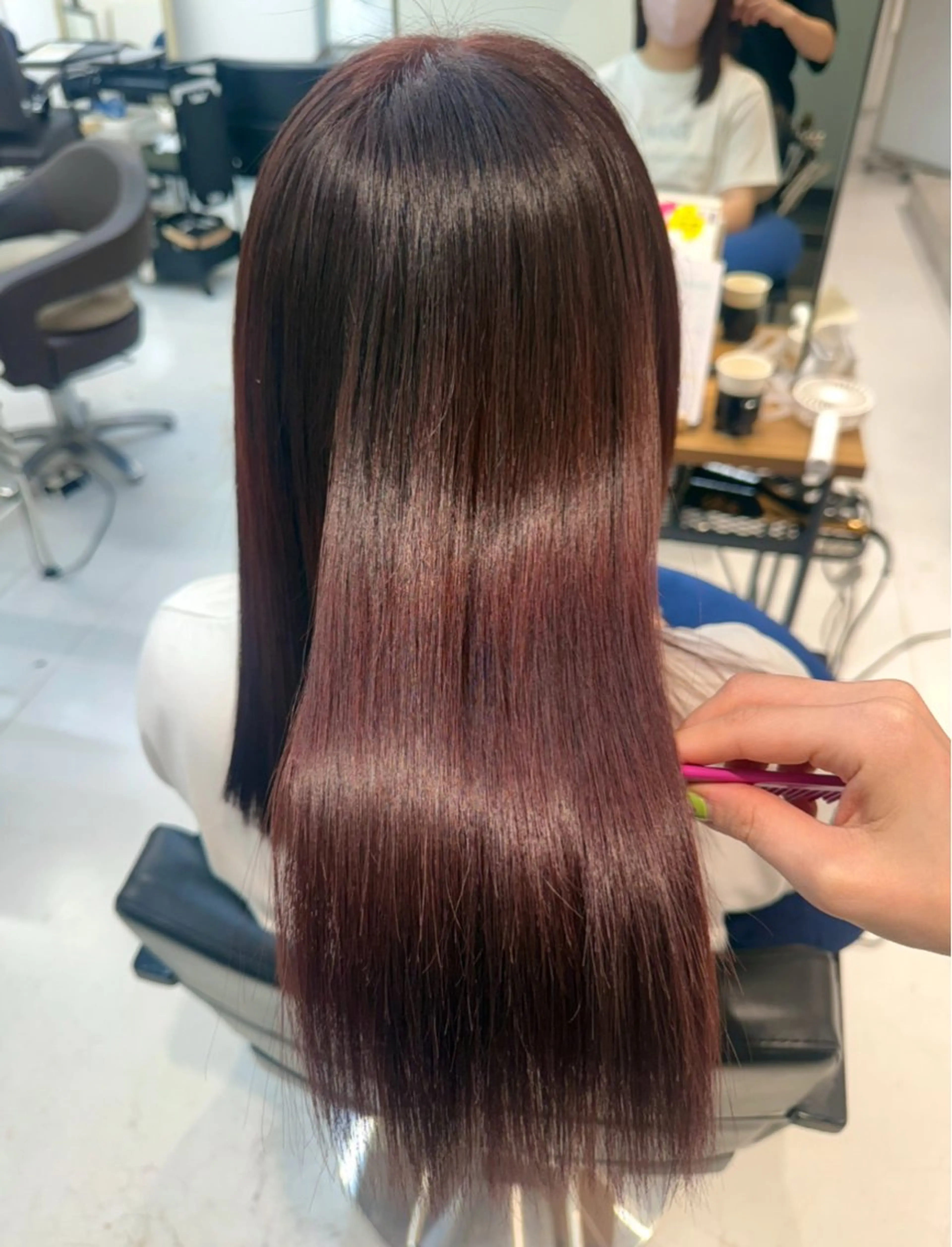 セミロング カット ヘアカラー トリートメント 榎本雪来🌺 メンズカット✂️のヘアスタイル