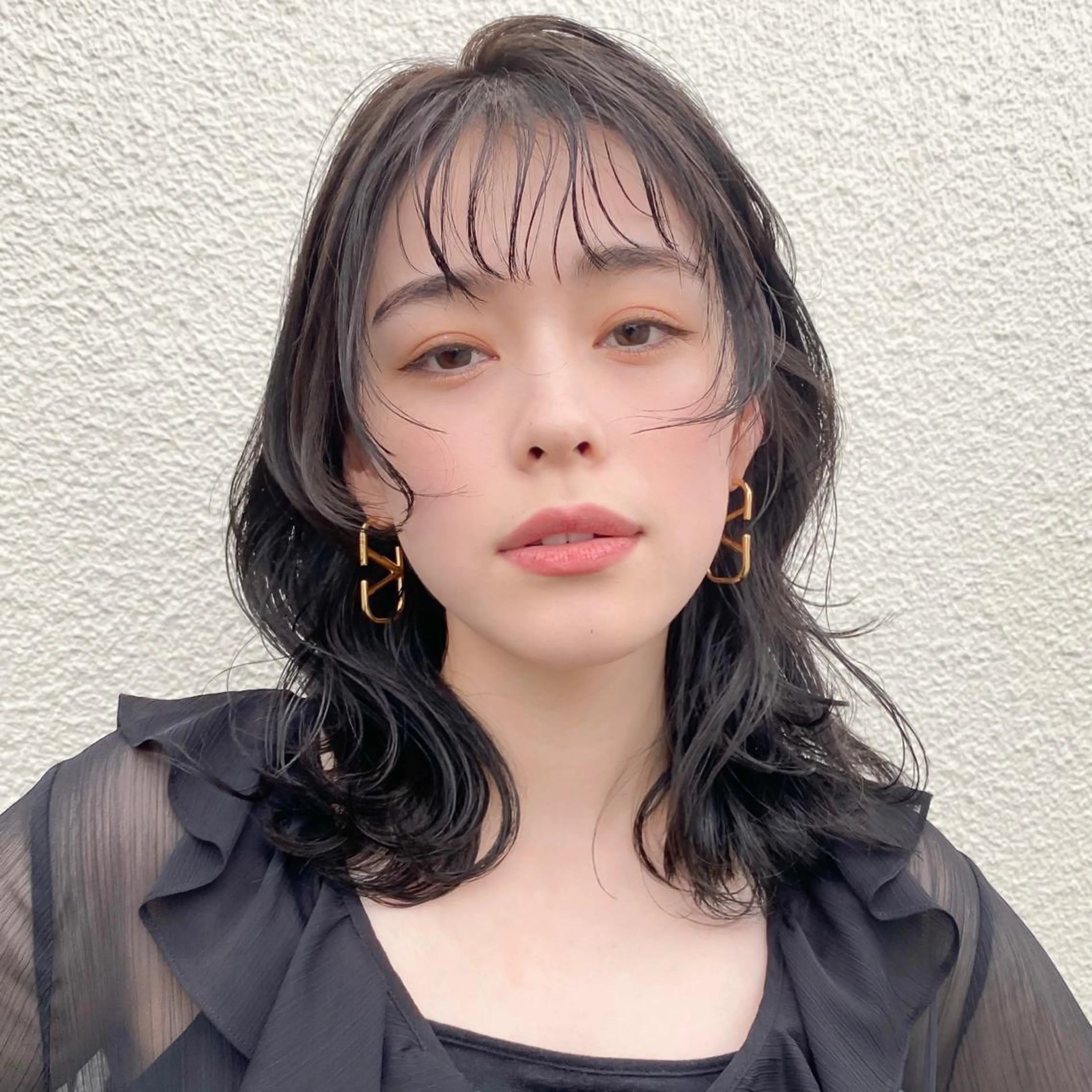 ミディアム カラー 透明感カラー レイヤーカット ✨ハッシュカット✨ ユウキ✨のヘアスタイル