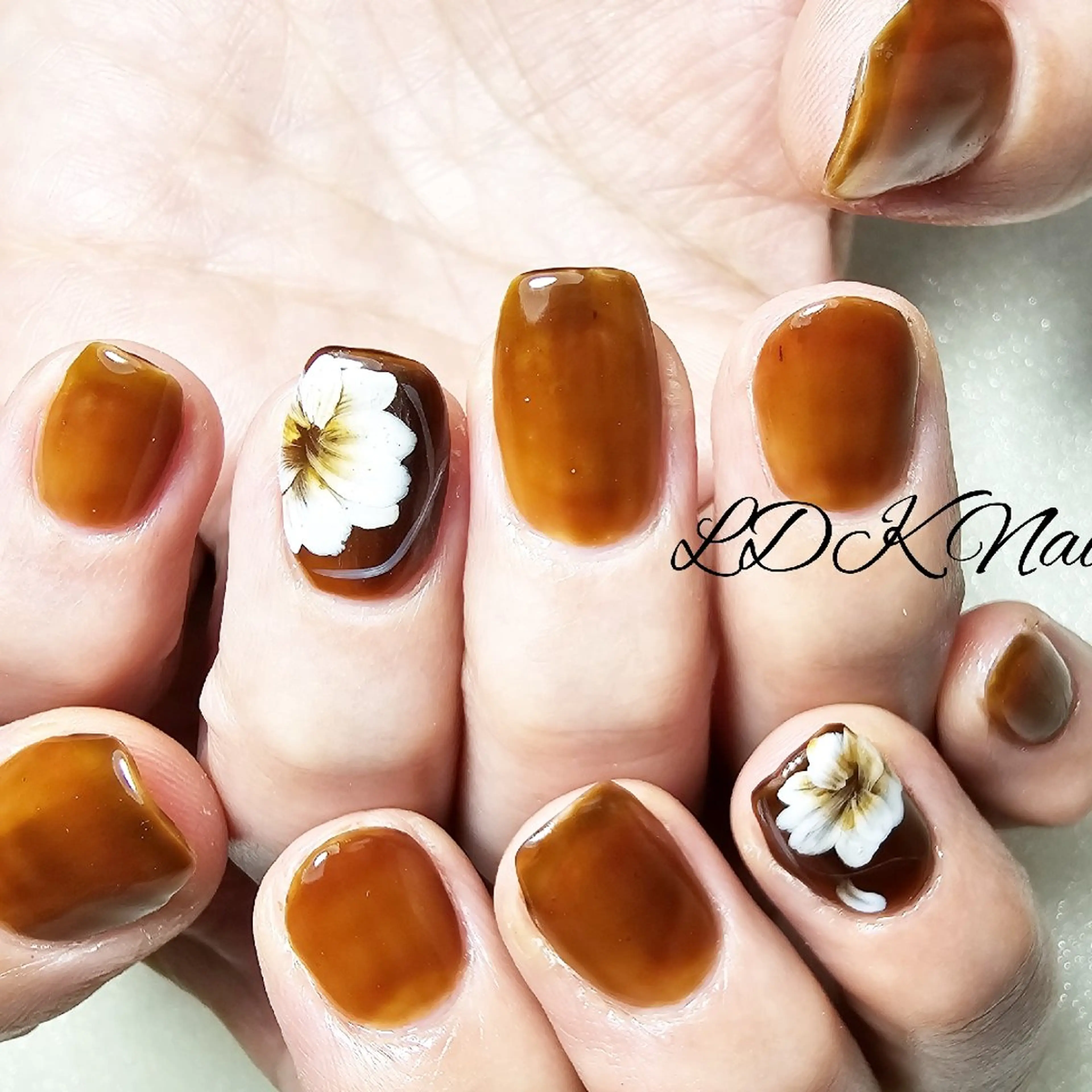 ネイル アートネイル フラワーネイル LDK Nail Salonのネイルデザイン