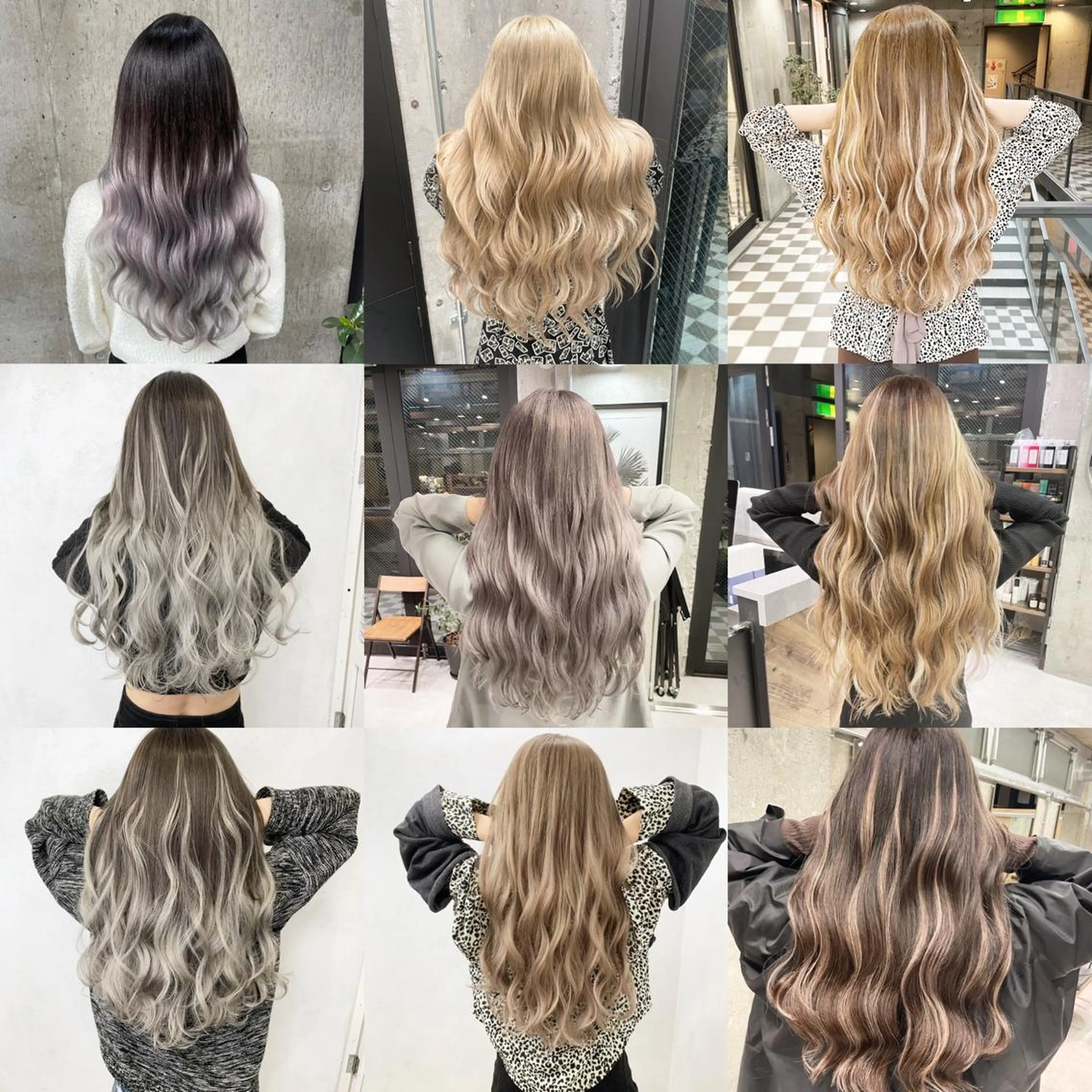 ロング カラー ヘアアレンジ エクステ TATSUYA アートディレクターのヘアスタイル