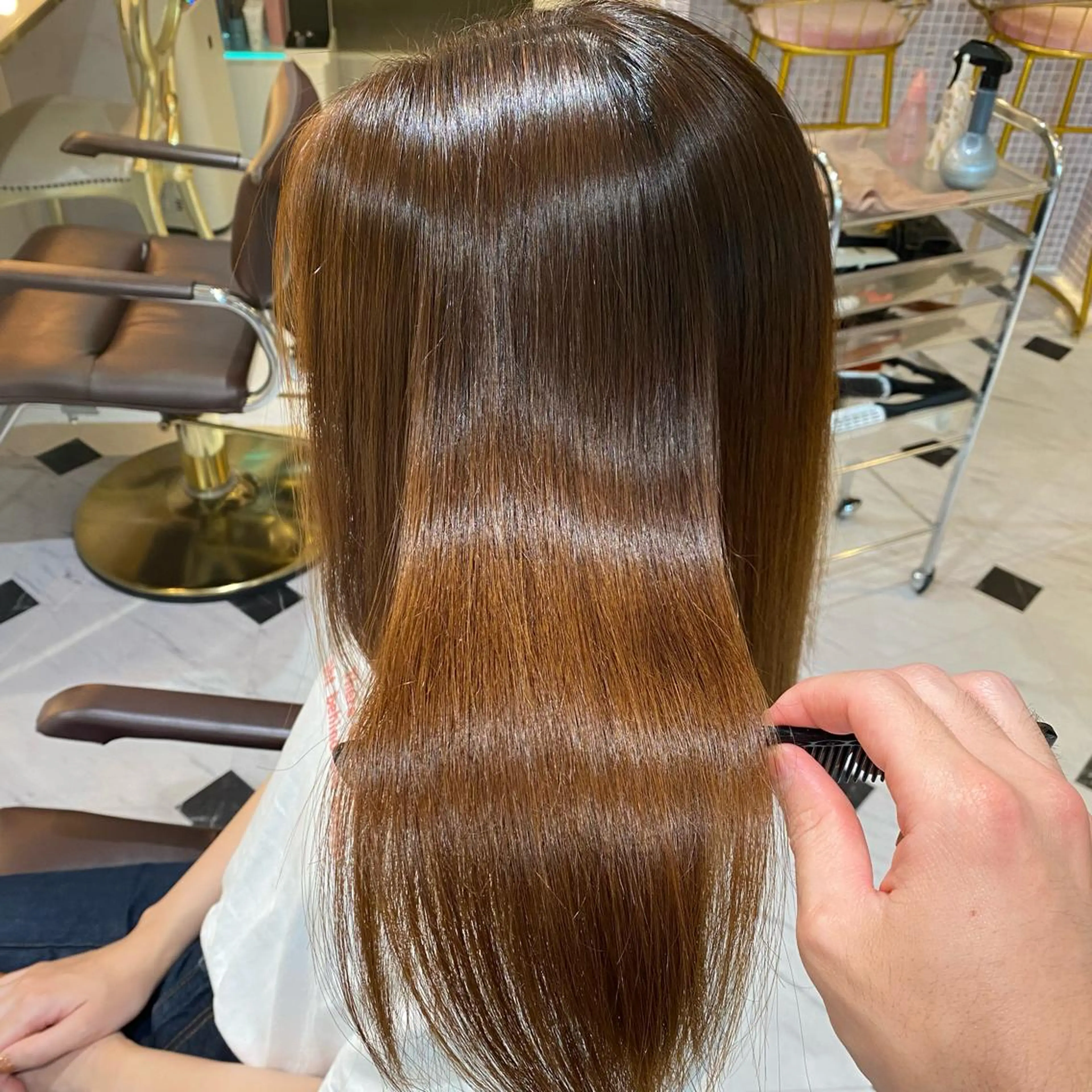 ロング 髪質改善 トリートメント カット ヘアカラー トリートメント ekolu北梅田店所属・梅田中崎町髪質改善 /オキヒロト/エコルのヘアスタイル