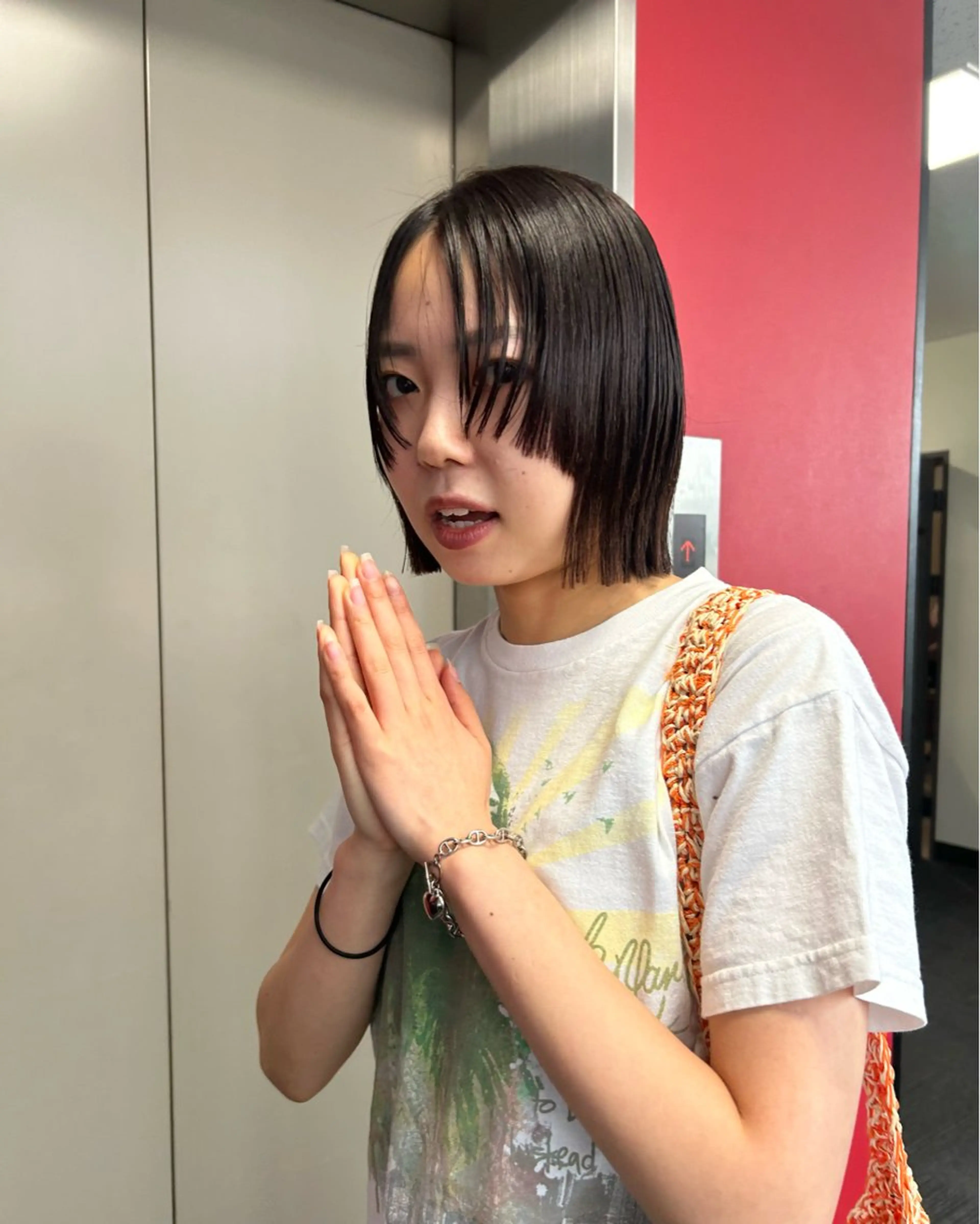 ミディアム 市川 蘭のヘアスタイル