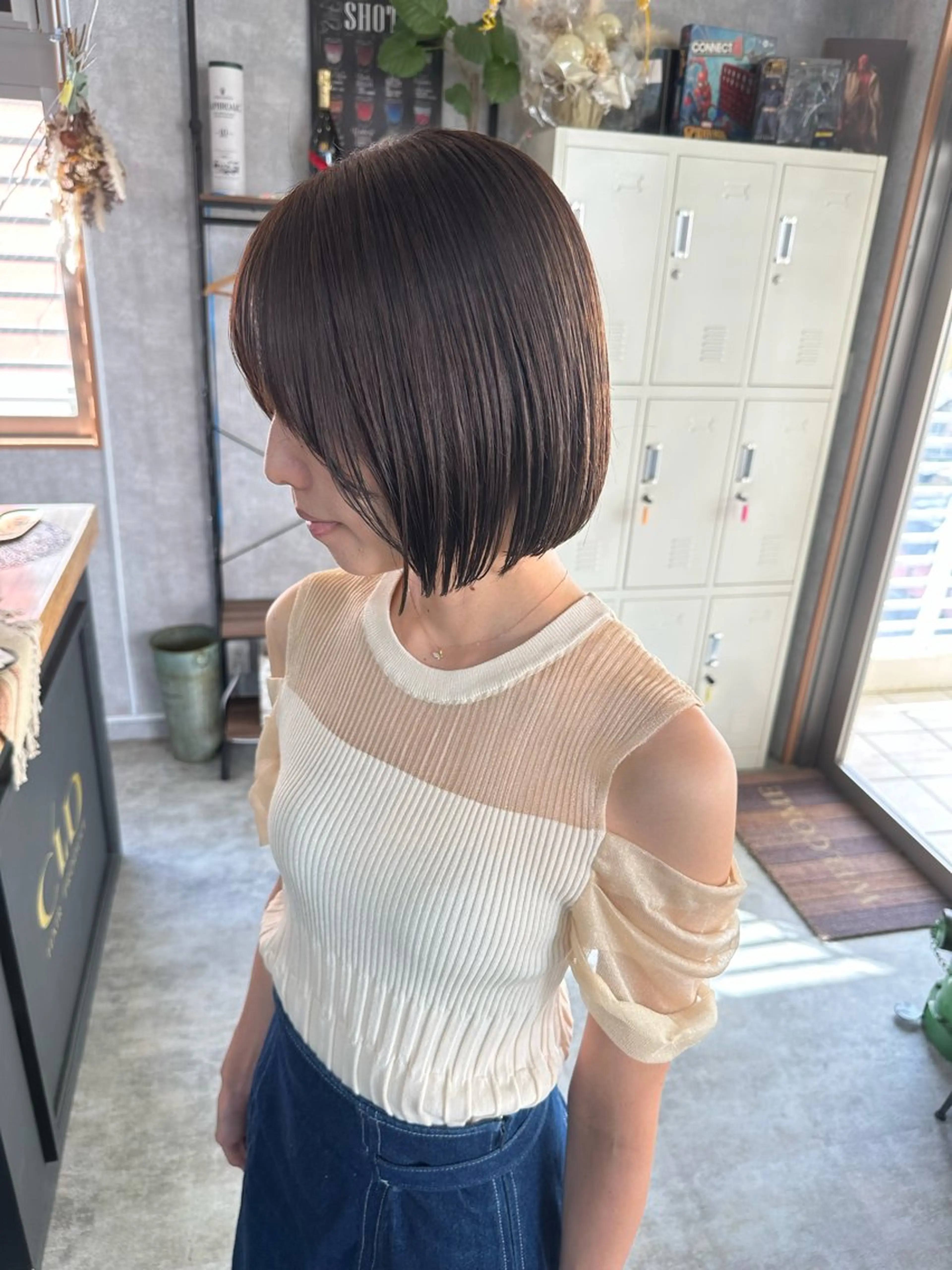 ショート 切りっぱなしボブ ショートボブ ハンサムショート 丸みショート ボブ C’LD hair  produce /シールドヘア所属・モテ髪/ボブ/ショー ト/アダチフウトのヘアスタイル