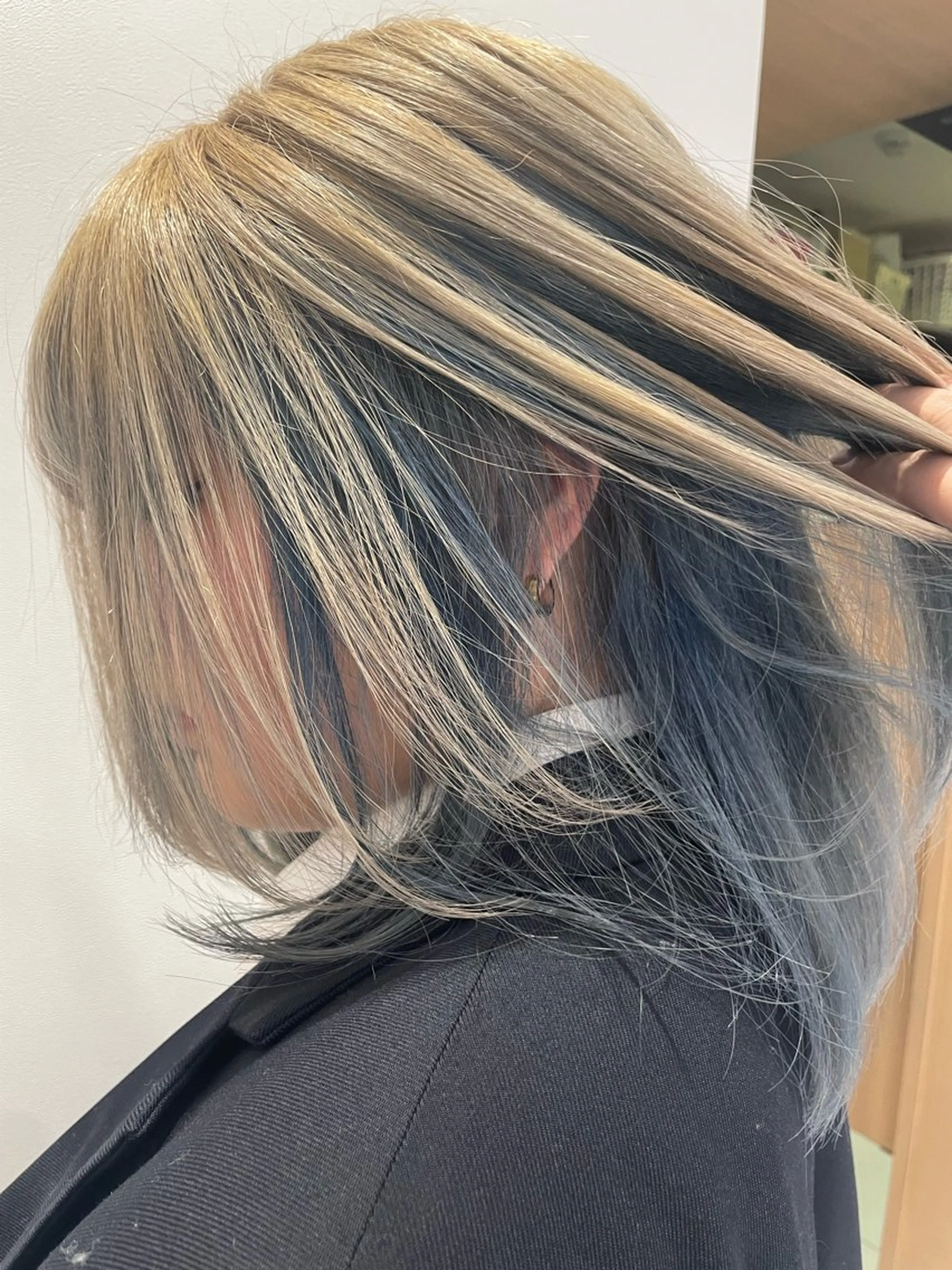 カラー 透明感カラー ダブルカラー インナーカラー 🫧L`pul🫧 ハイトーン/マツパのヘアスタイル