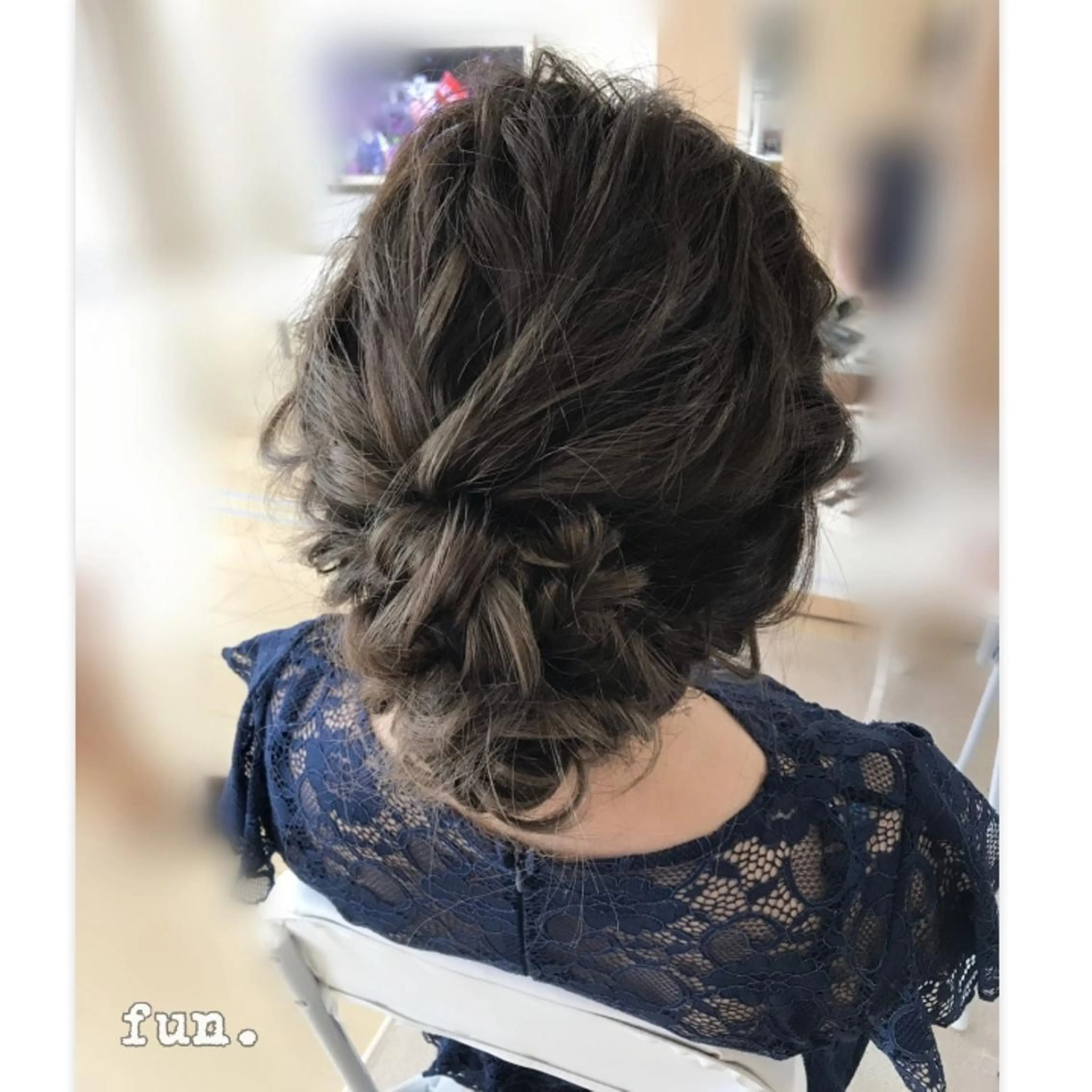 セミロング ヘアアレンジ fun./ヘアセット /エクステ/着付のヘアスタイル
