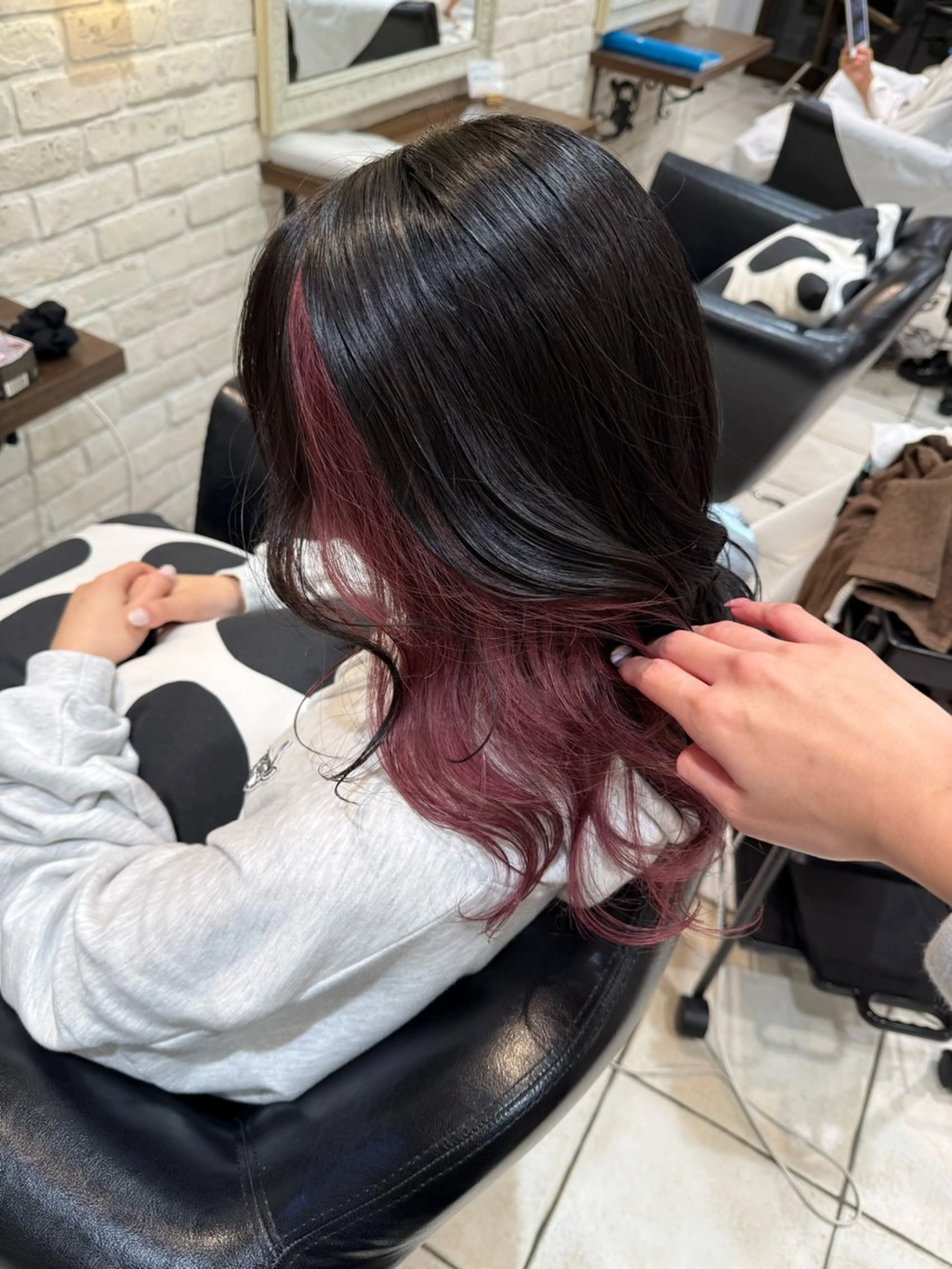 カラー ヘアカラー 🩵RIKO🩵 透明感カラー🫧のヘアスタイル